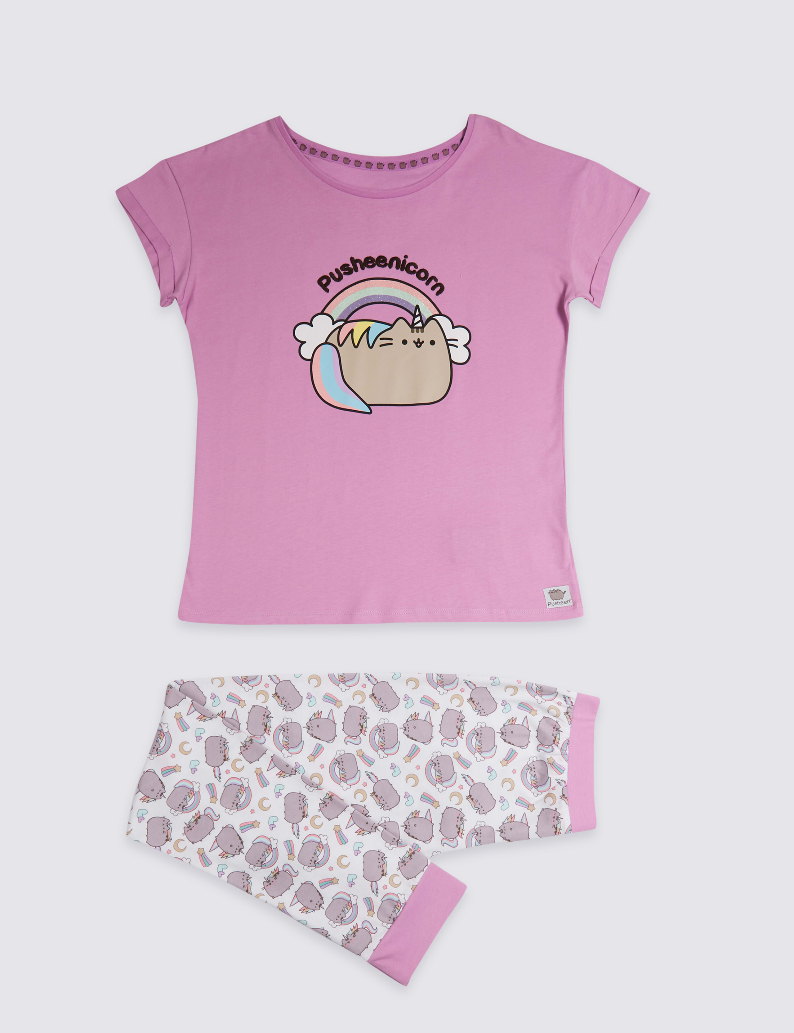 Pusheen™ Pure Cotton Pyjamas (9-16 Years) 2 of 4