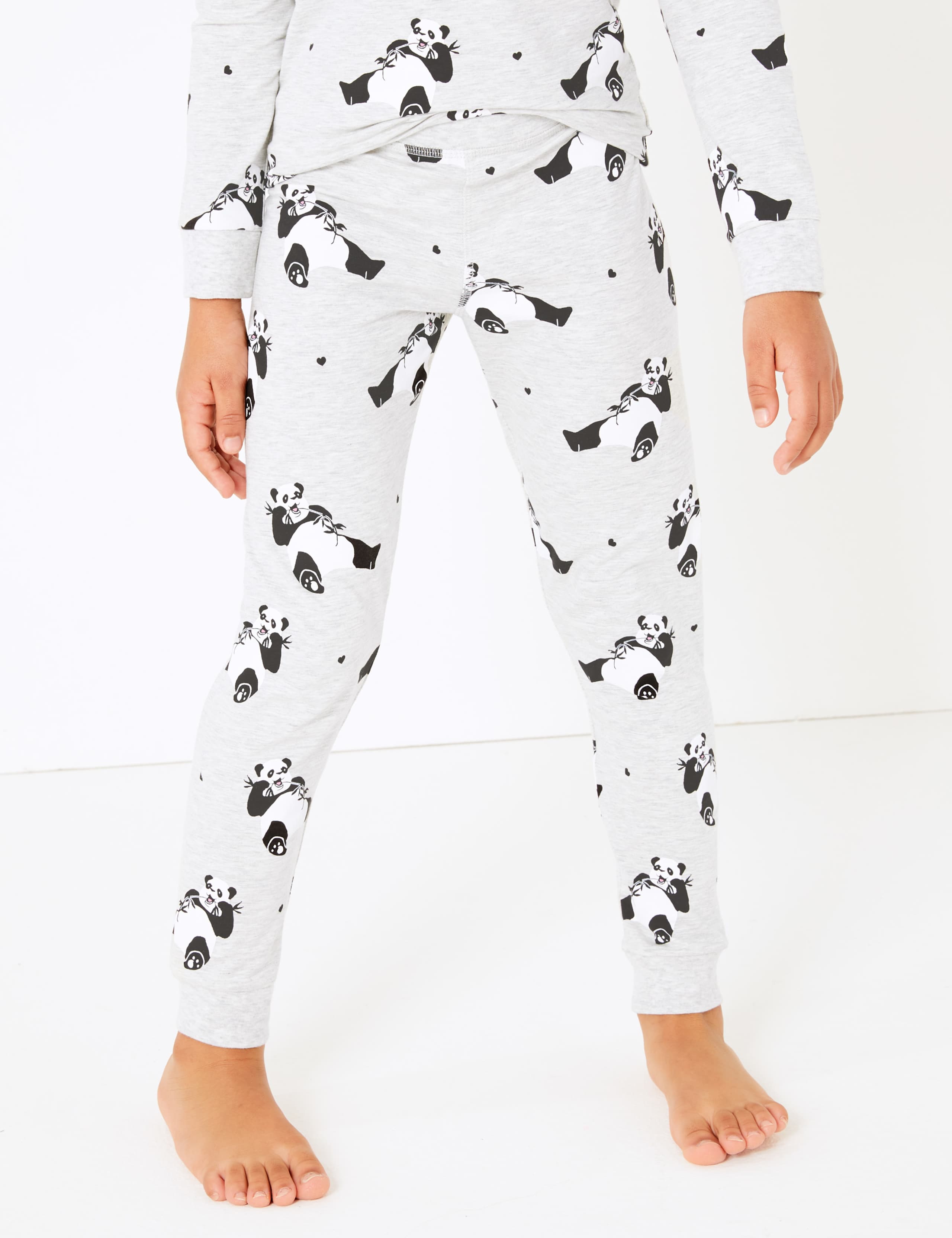Cotton Rich Panda Pyjama Set (7-16 Years) M&S IE
