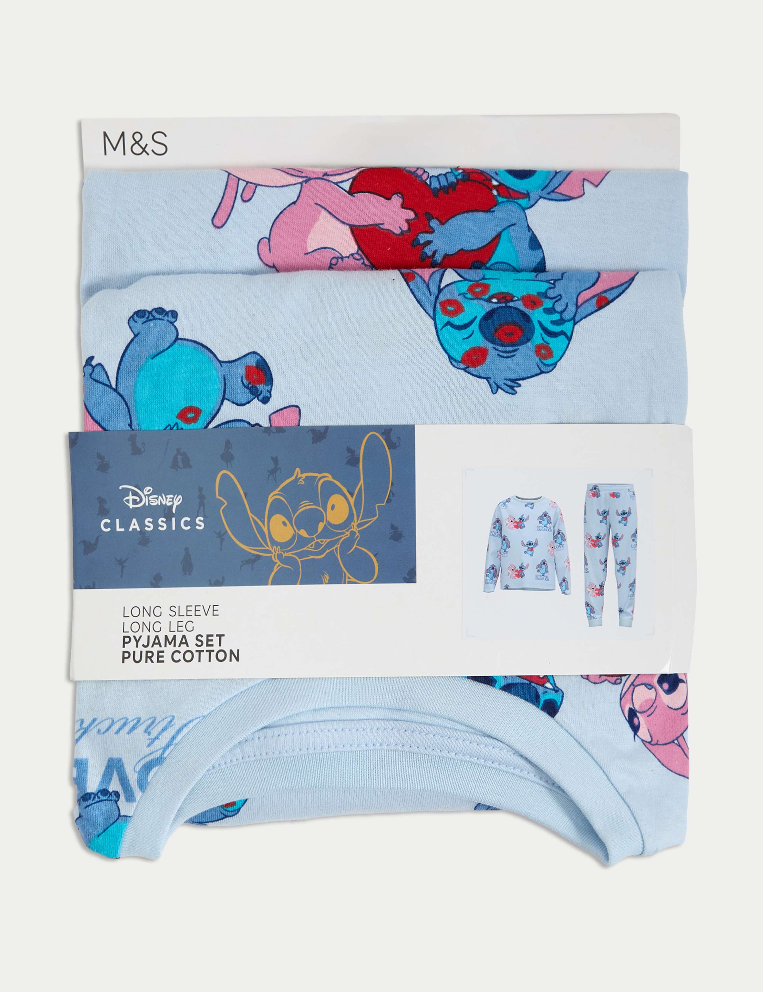 Pure Cotton Lilo & Stitch™ Pyjamas (3-16 Yrs) 2 of 3