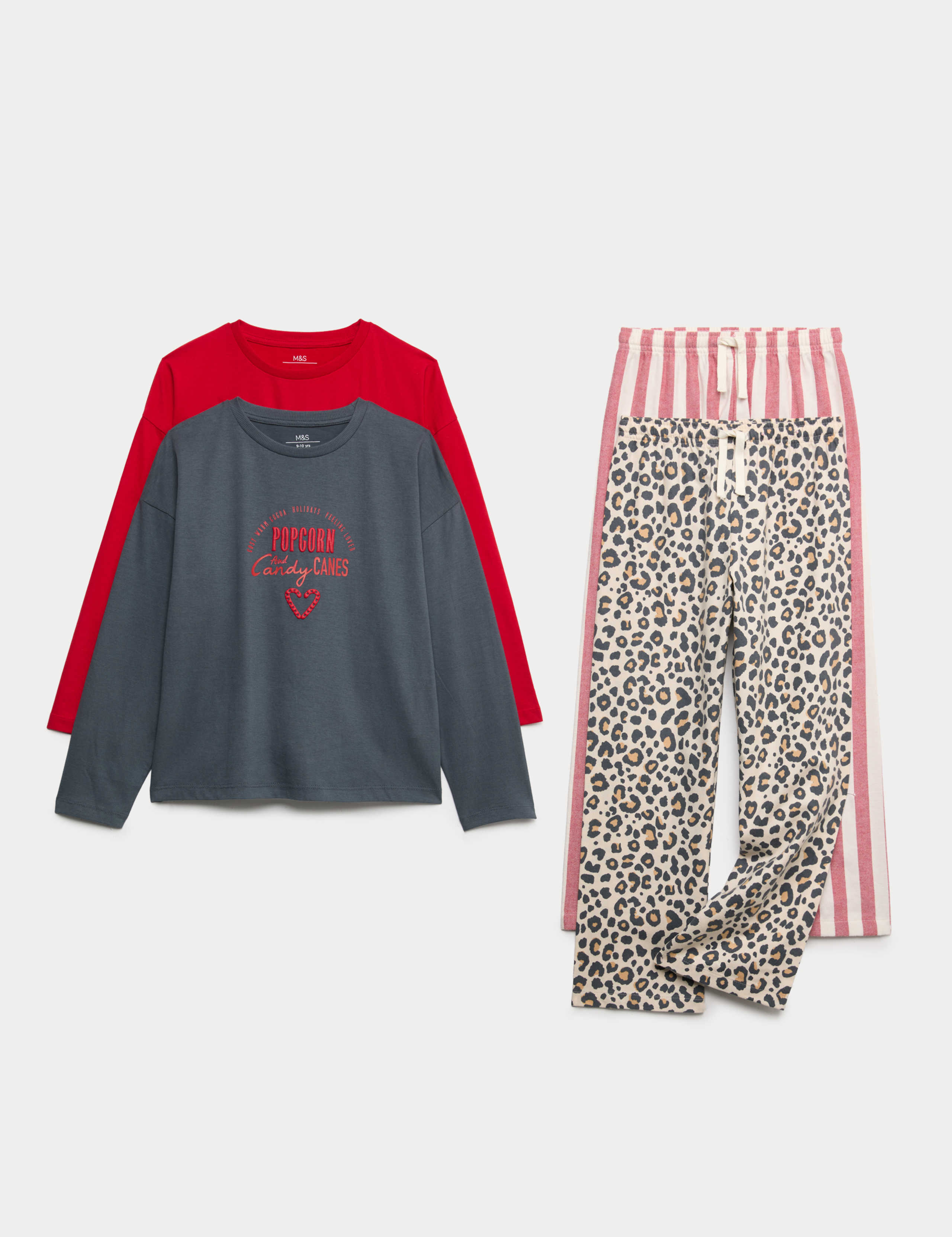 2 Pack Patterned Pyjama Sets (6-16 Years) 1 of 2