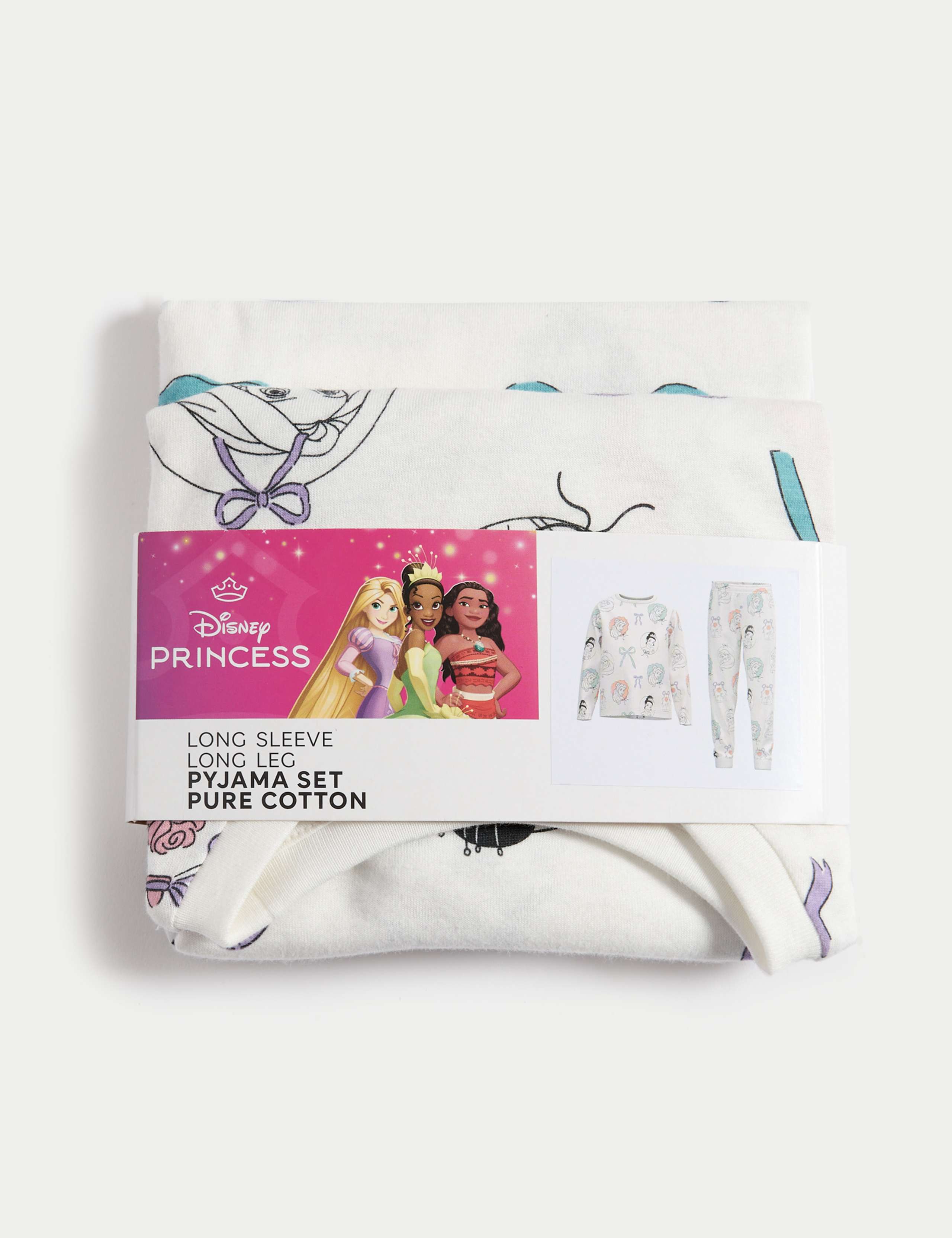 Pure Cotton Disney Princess™ Pyjamas (2-8 Yrs) 2 of 2