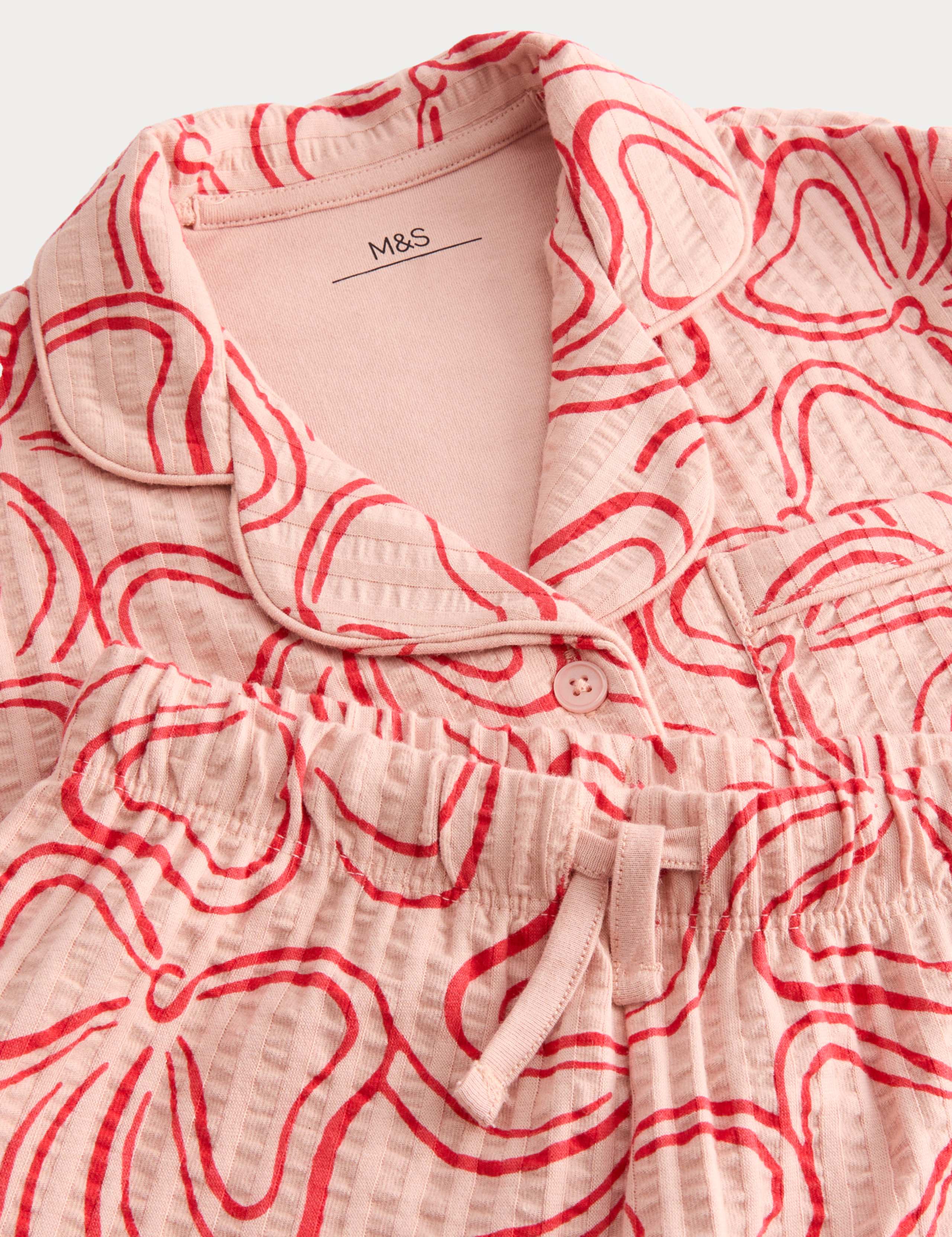 Pure Cotton Bow Patterned Pyjamas (1-16 Yrs) 2 of 2