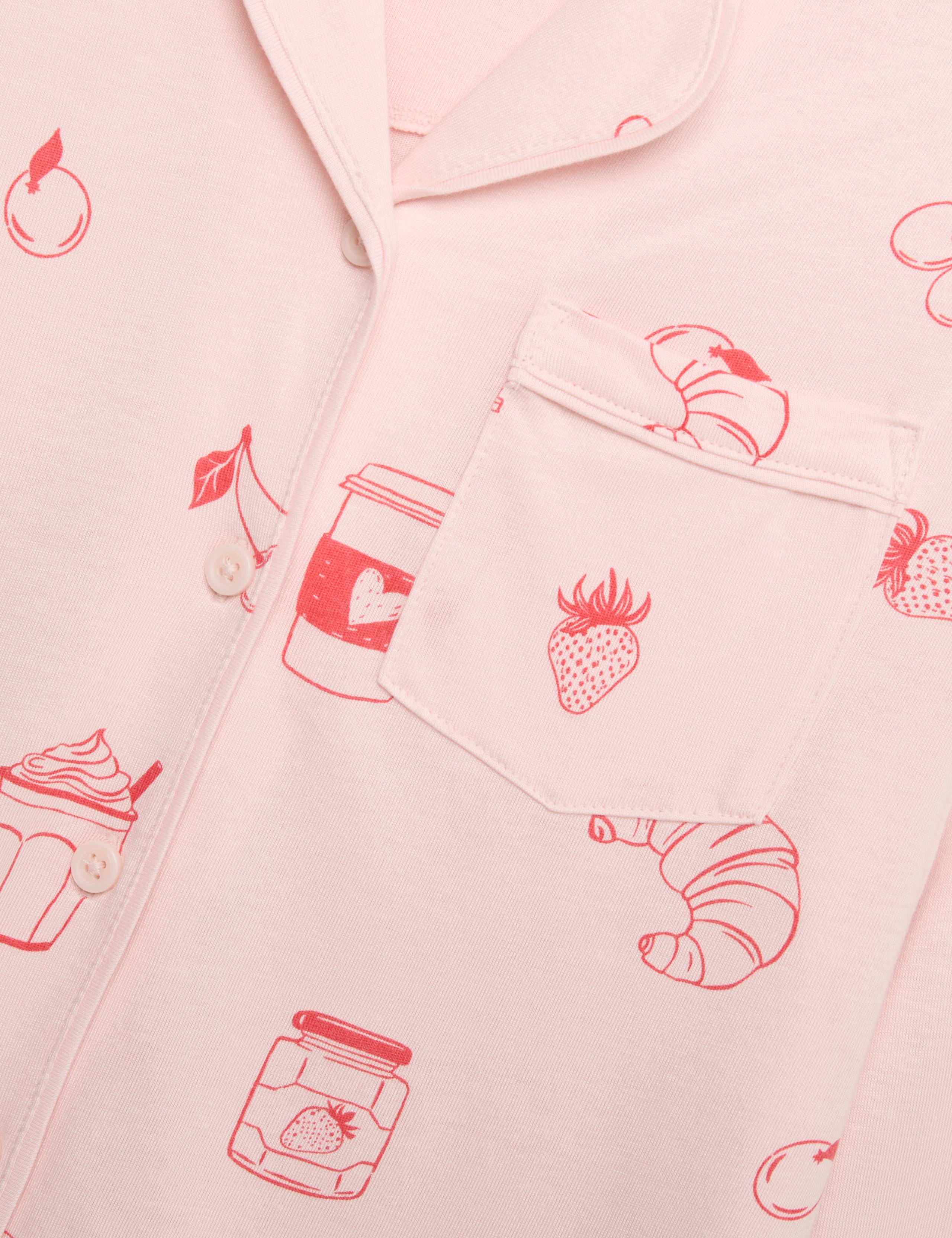 Cotton Blend Breakfast Pyjamas (3-16 Years) 2 of 3