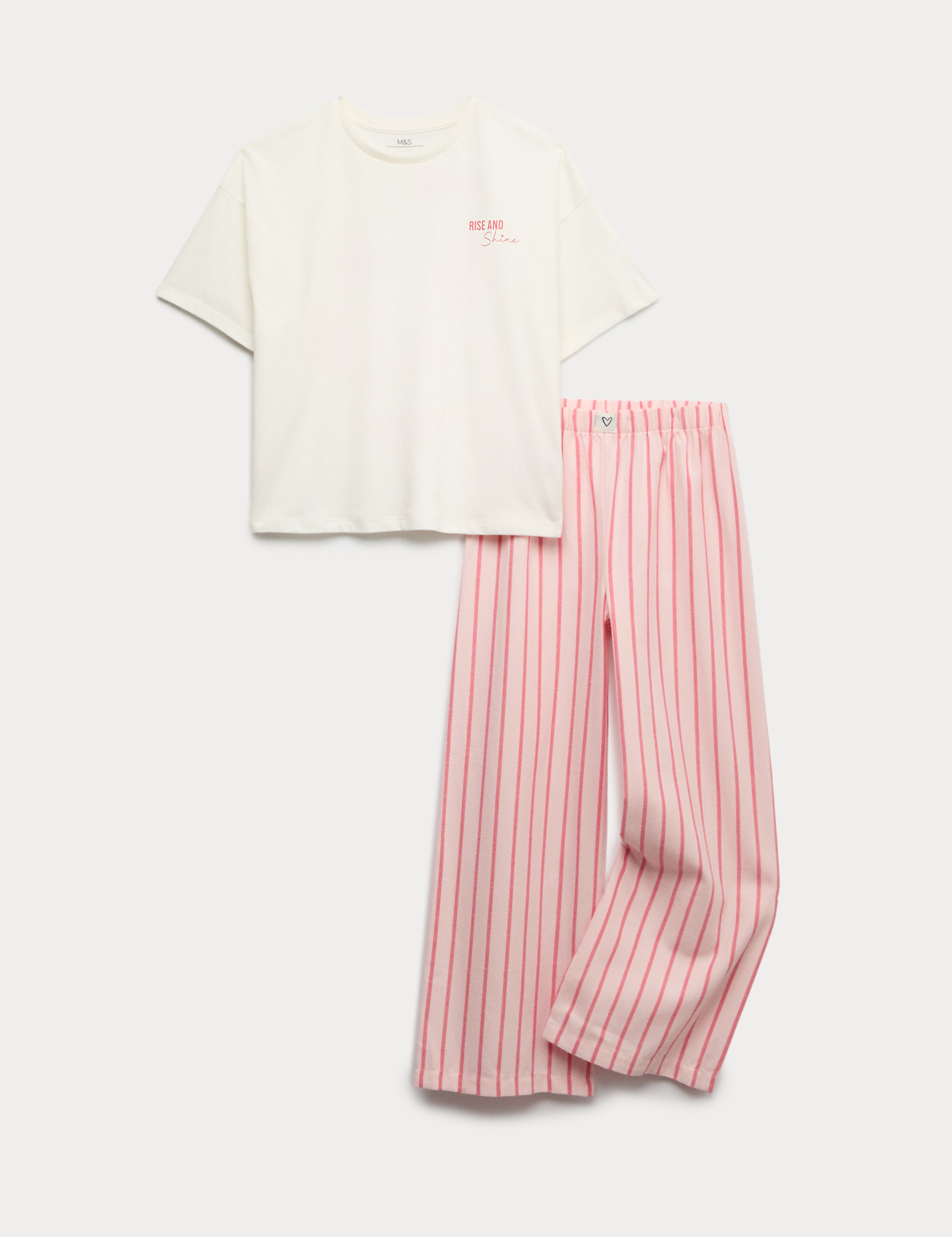 Pure Cotton Striped Pyjamas (6-16 Yrs) 1 of 2