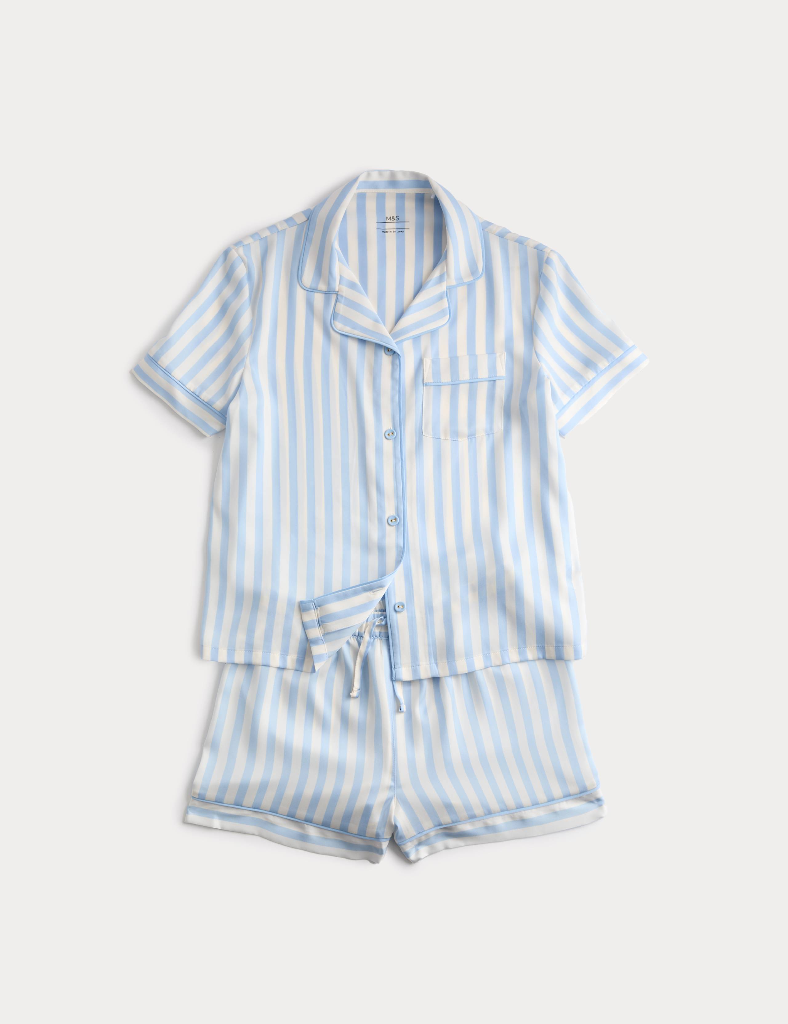 Satin Striped Pyjamas (3-16 Yrs) 1 of 2