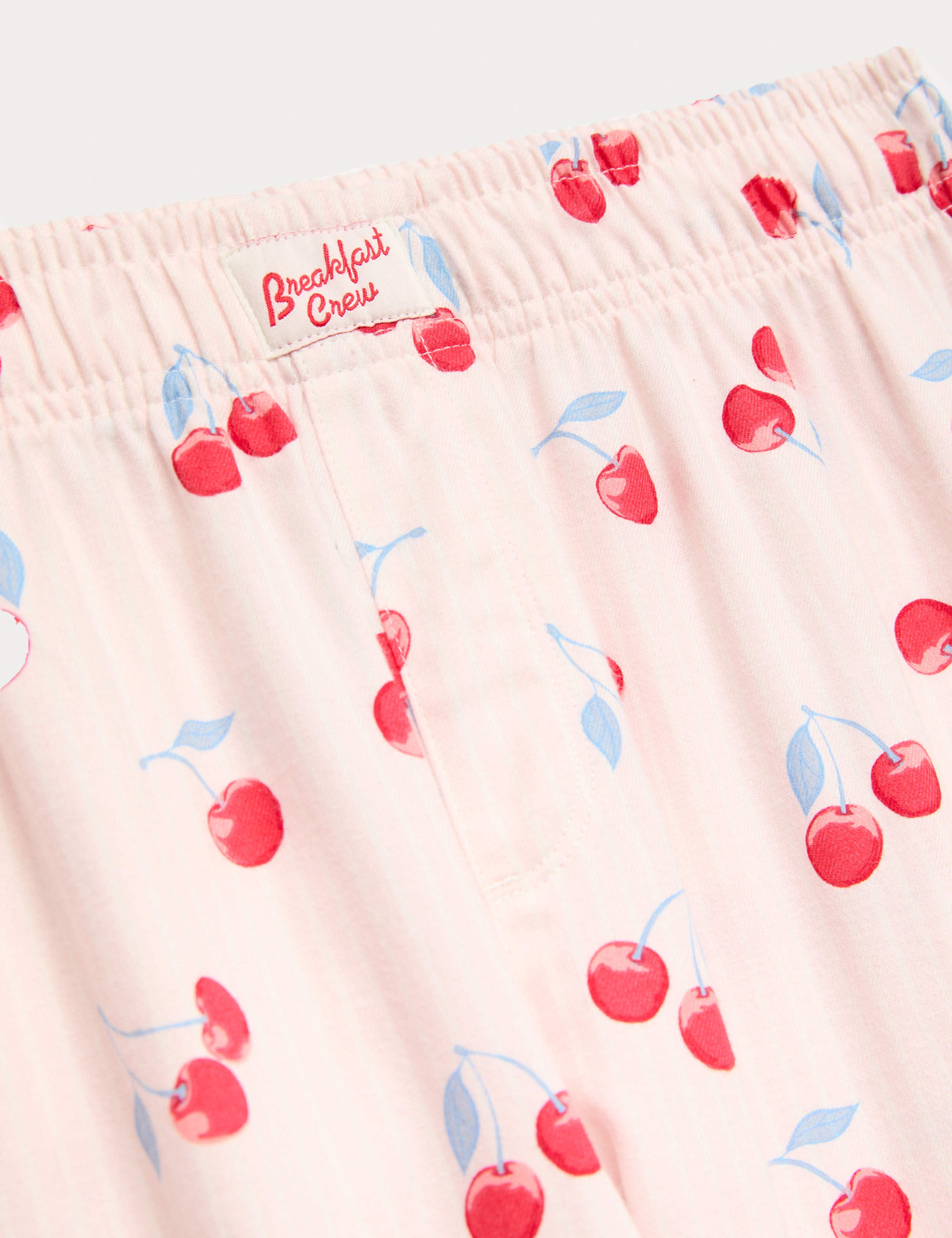 Pure Cotton Striped Cherry Pyjama Bottoms (6-16 Yrs) 2 of 2
