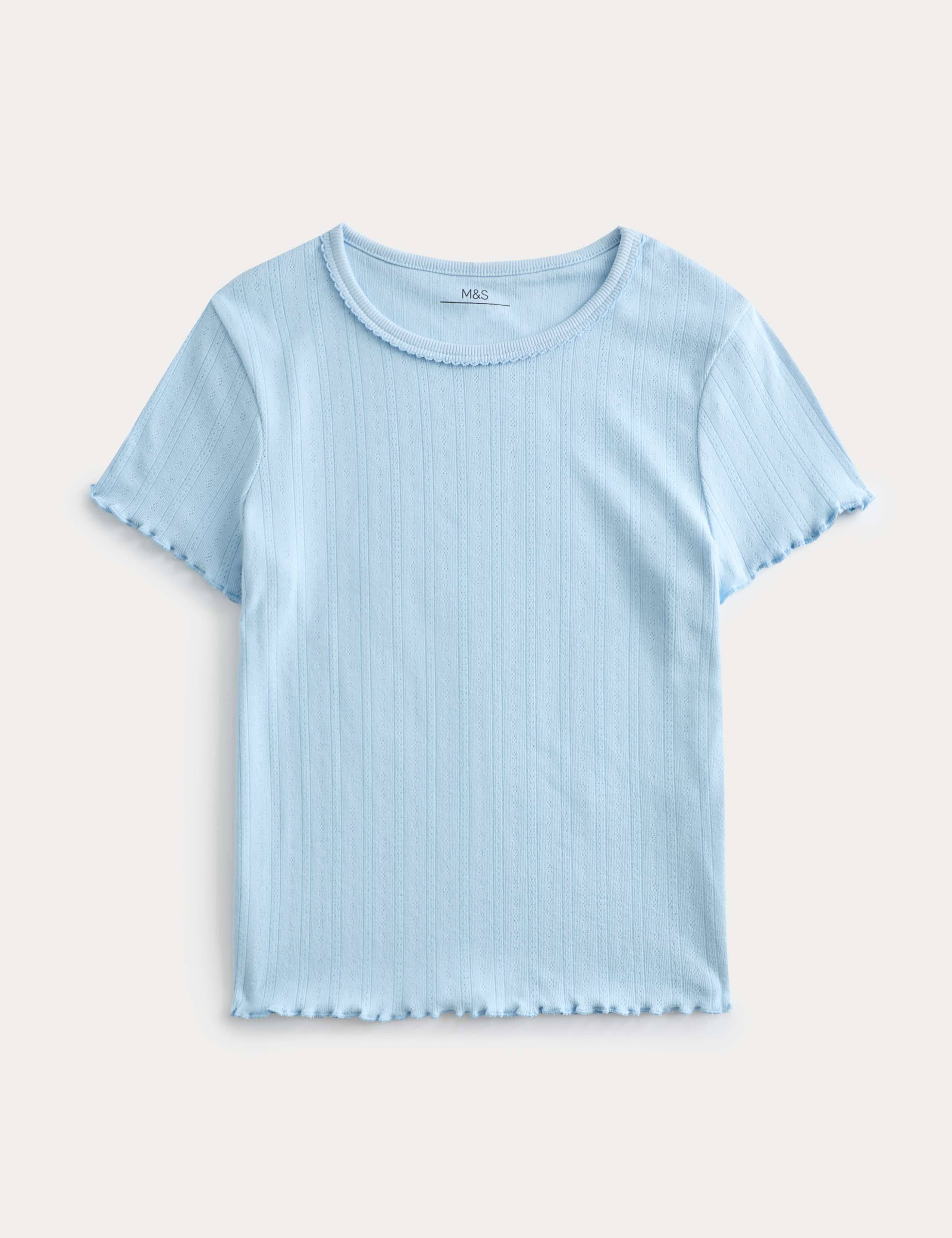Pointelle Brushed Pyjama Top (6-16 Yrs) 1 of 1