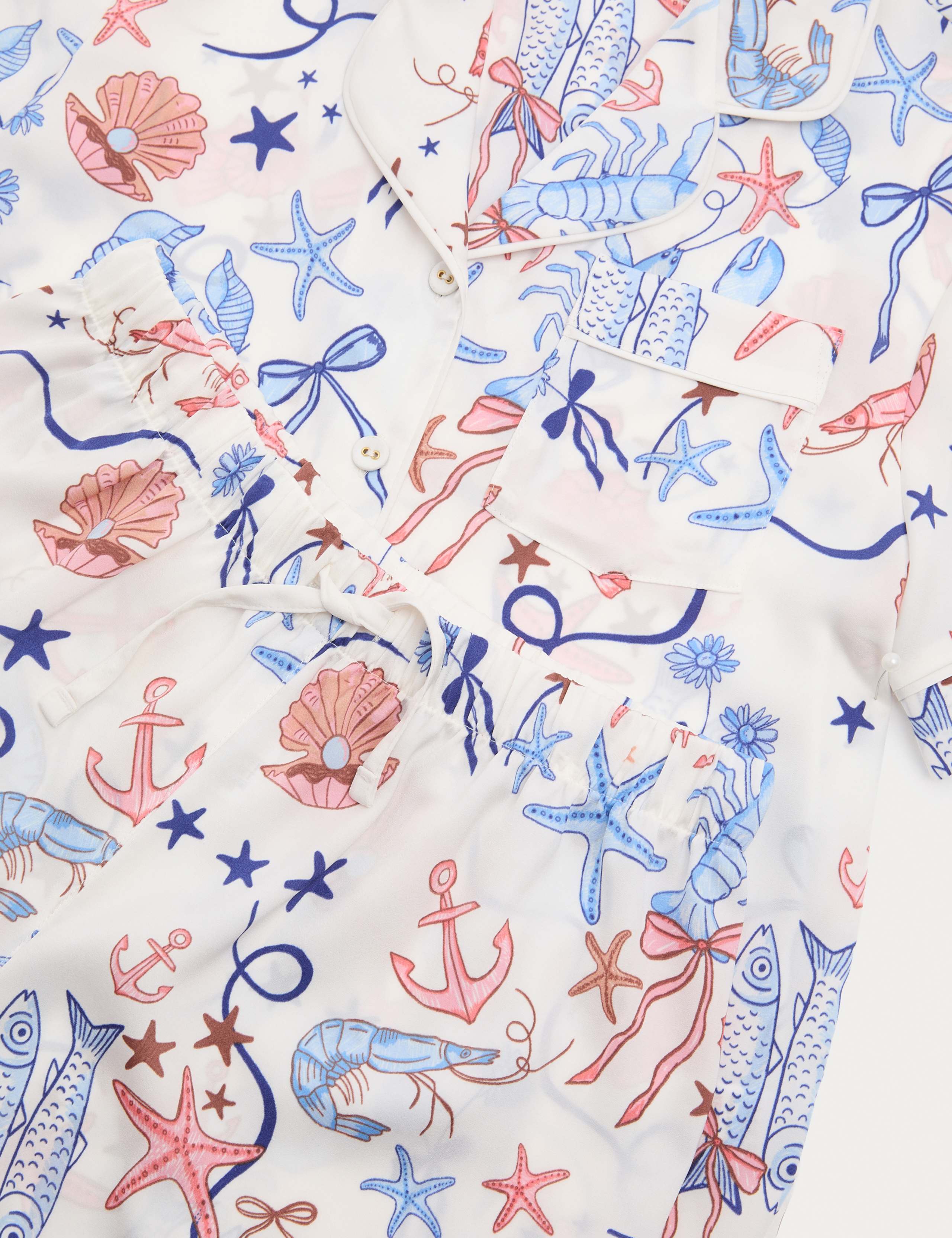Satin Shell Short Pyjamas (6-16 Yrs) 2 of 2