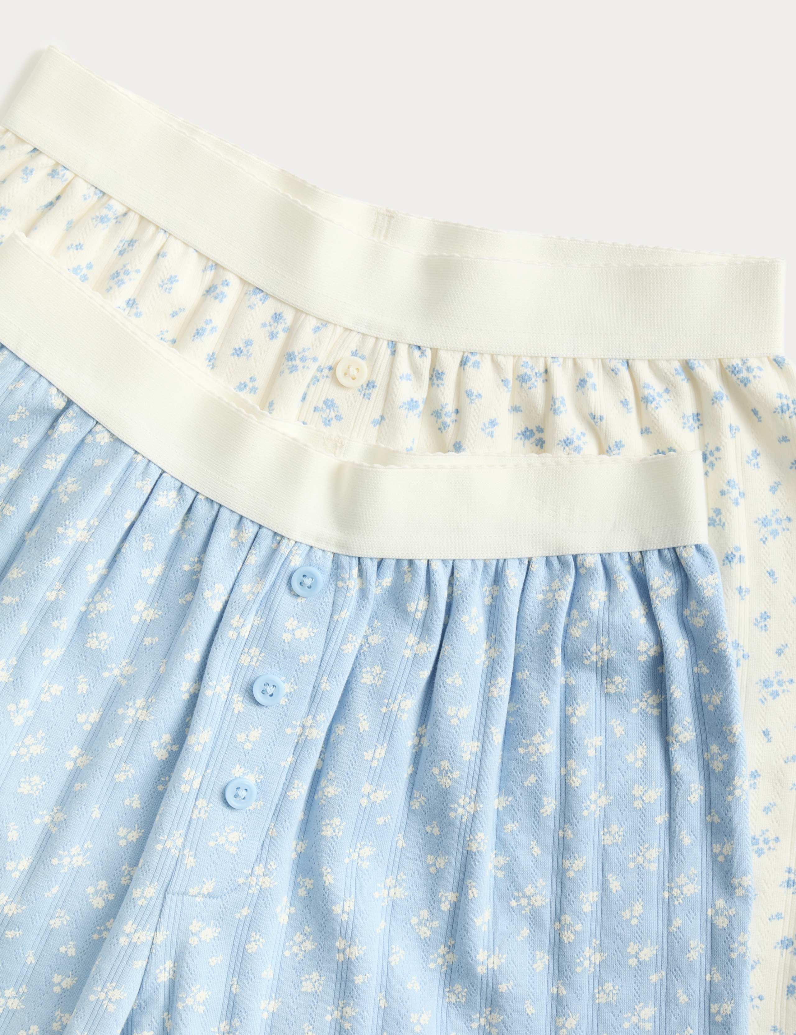 2 Pack Floral Pointelle Pyjama Sets (6-16 Yrs) 2 of 3