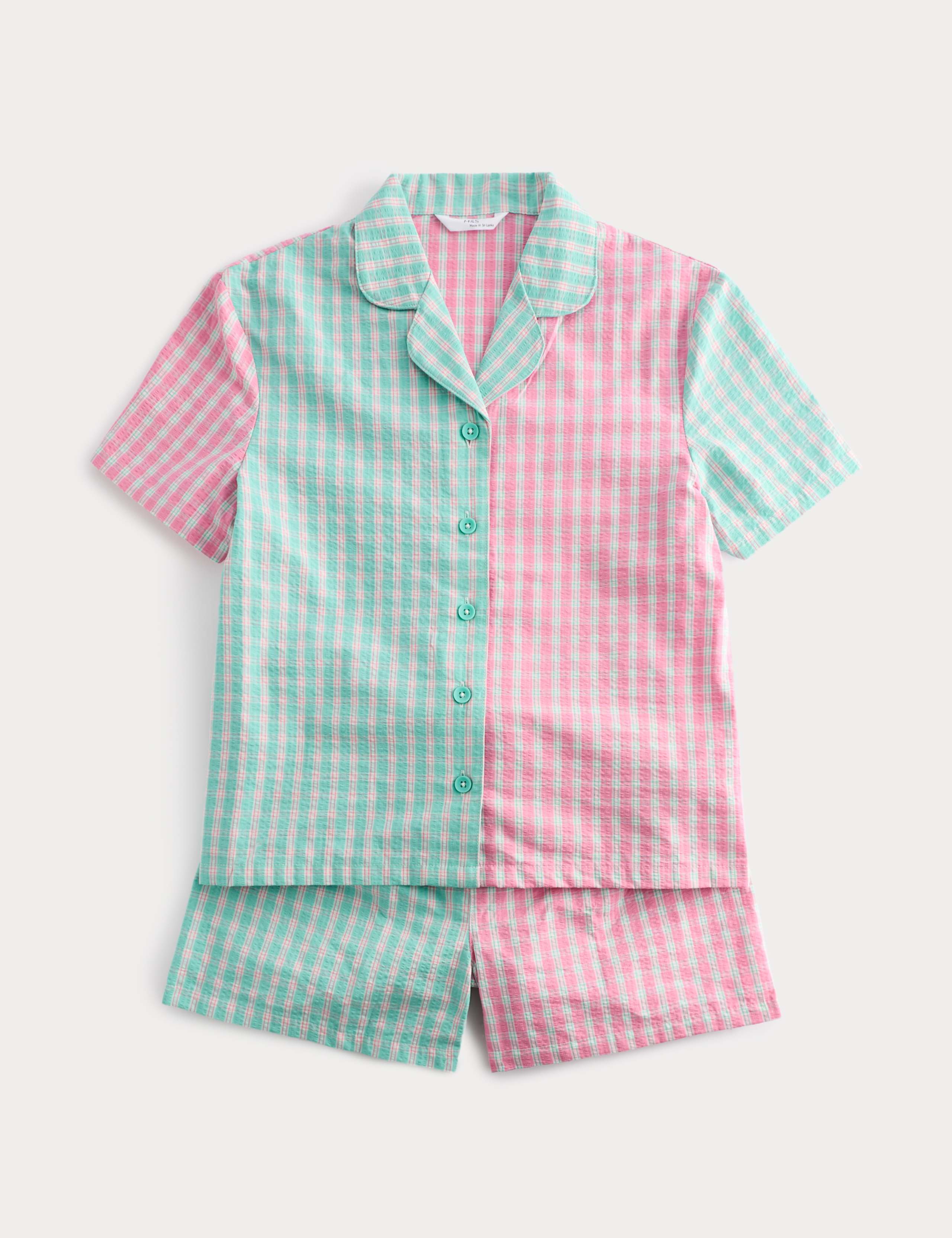 Pure Cotton Checked Pyjamas (6-16 Yrs) 1 of 2