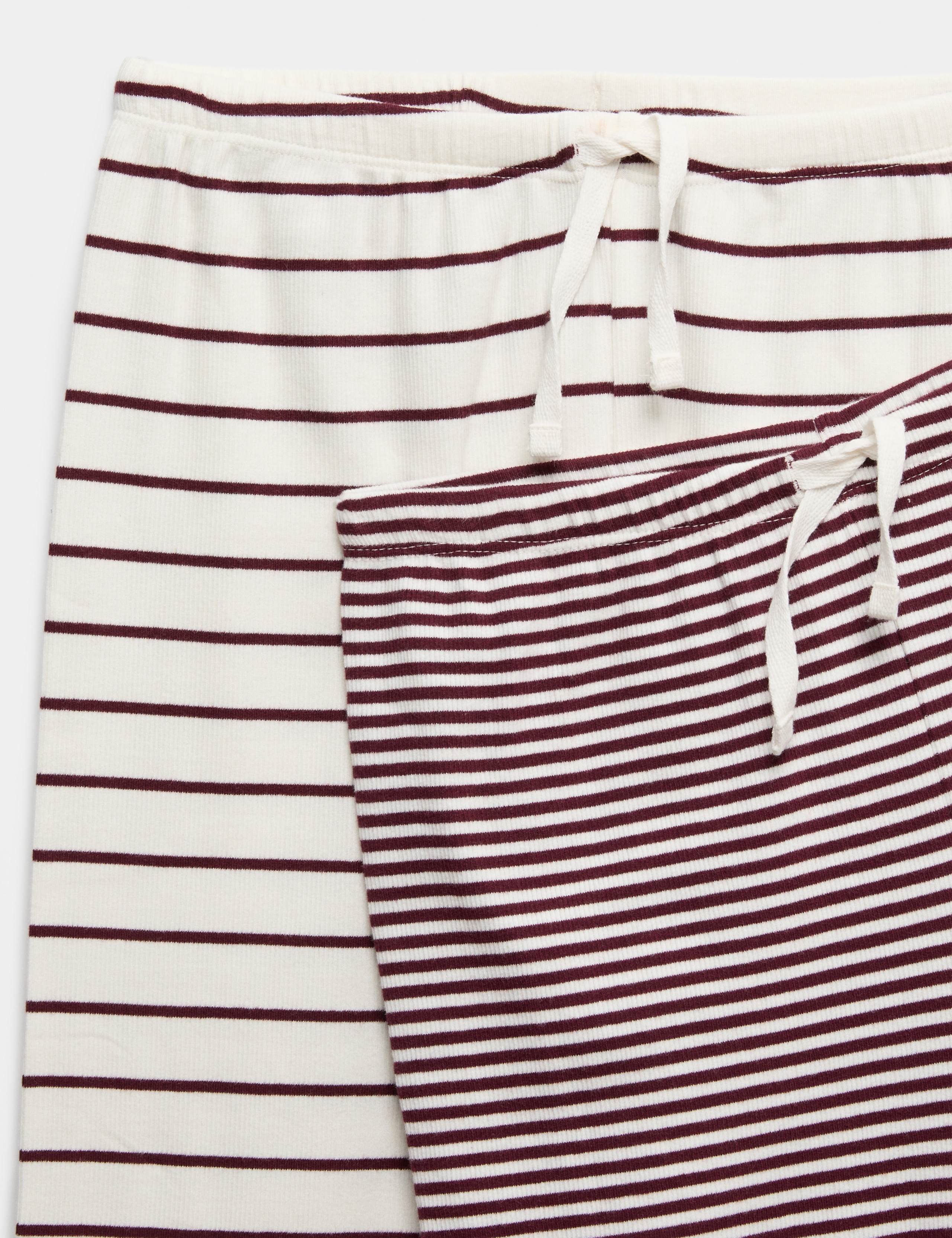 2 Pack Graphic Striped Pyjama Sets (6-16 Yrs) 3 of 3