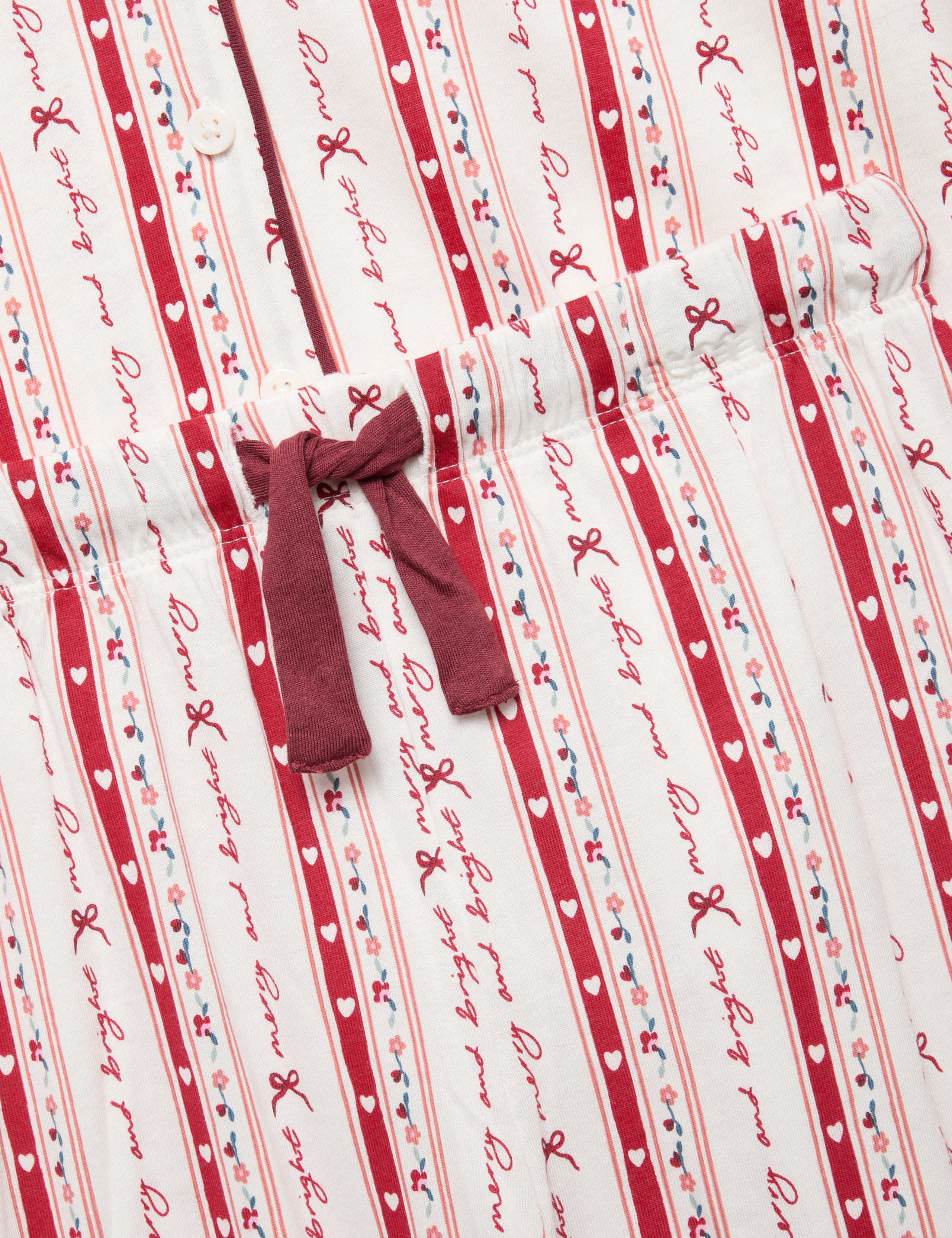 Cotton Blend Striped Revere Pyjama Set (3-16 Yrs) 2 of 2