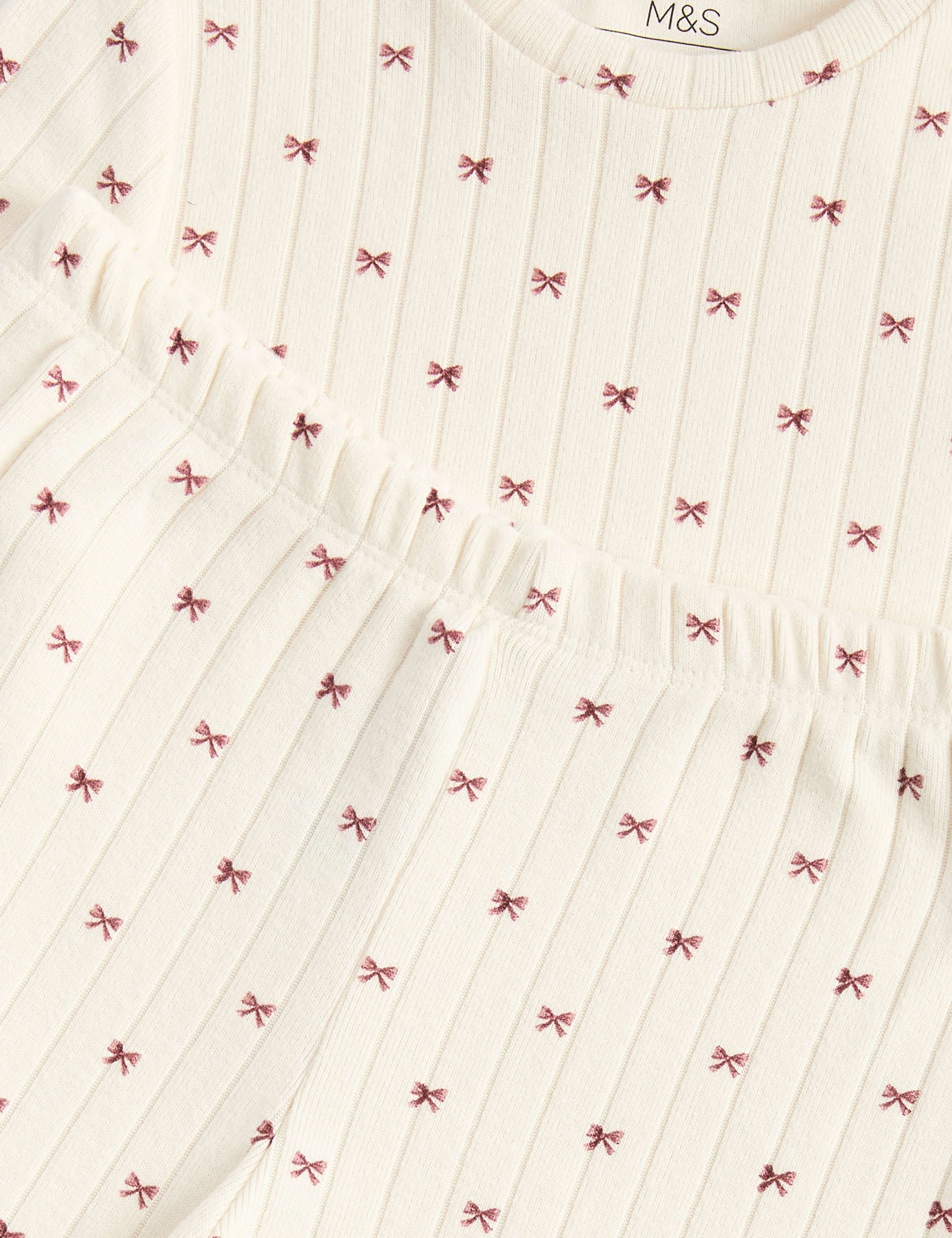 Ribbed Bow Pyjama Set 2 of 2