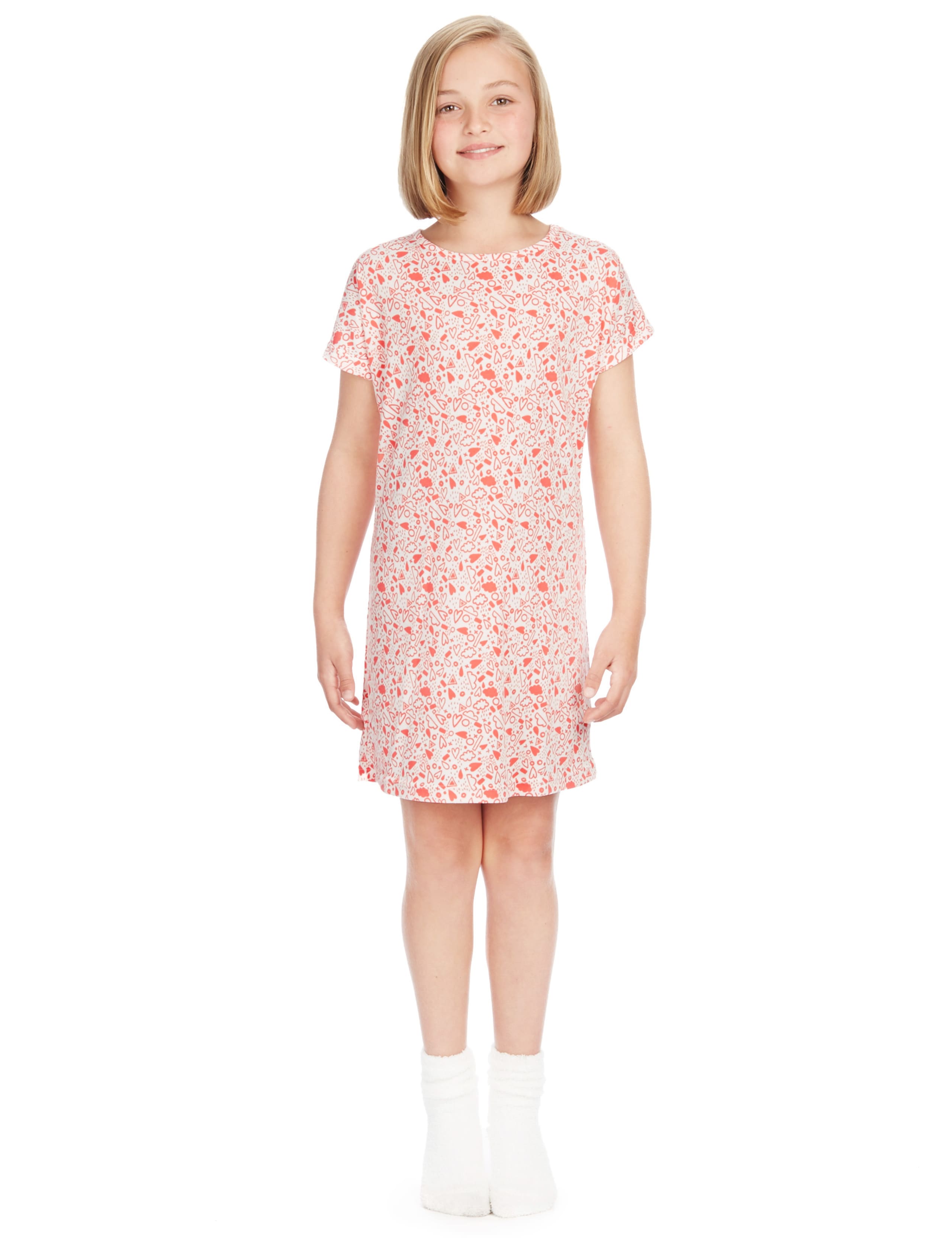2 Pack Assorted Nightdresses with StayNEW™ (6-16 Years) 4 of 5