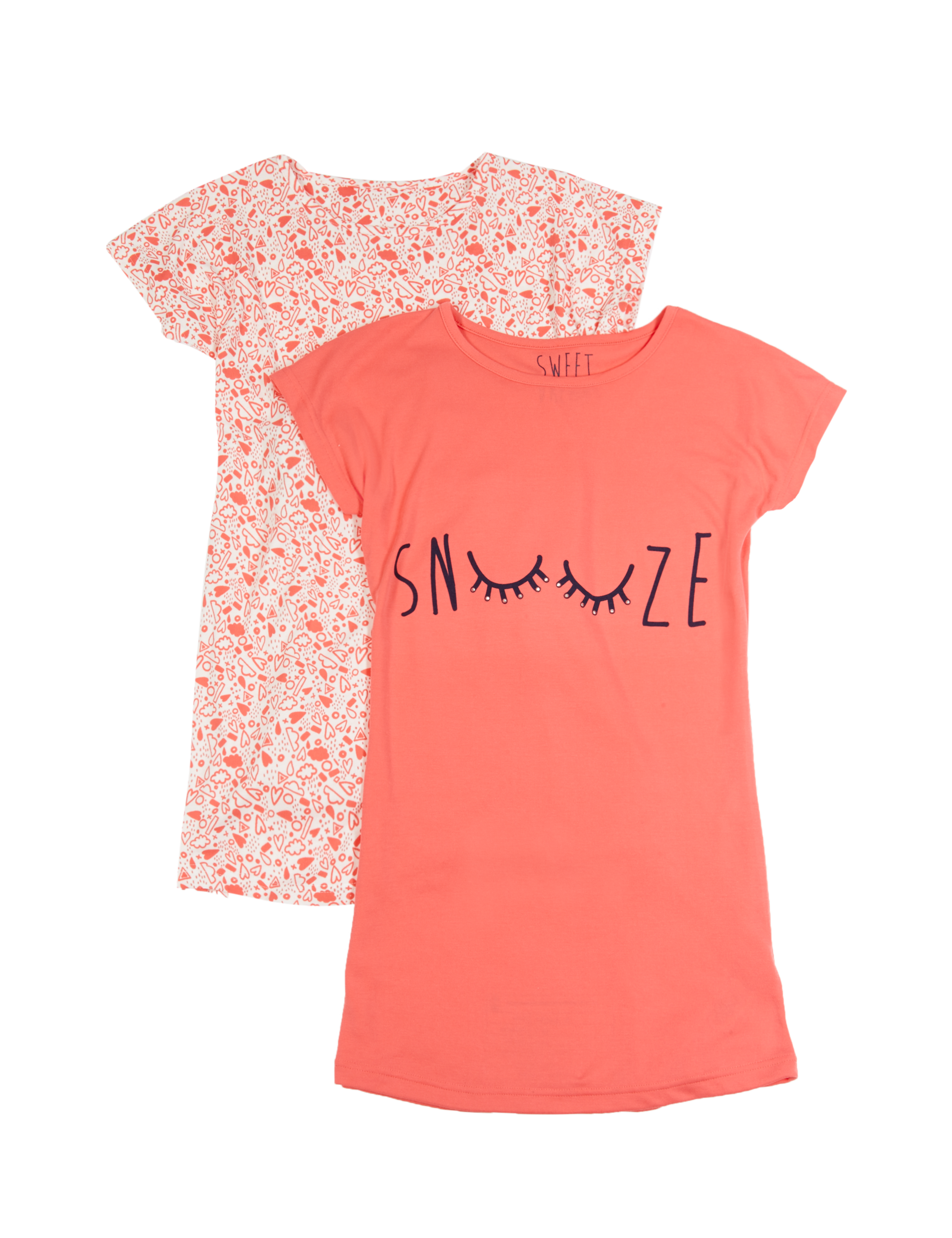2 Pack Assorted Nightdresses with StayNEW™ (6-16 Years) 2 of 5