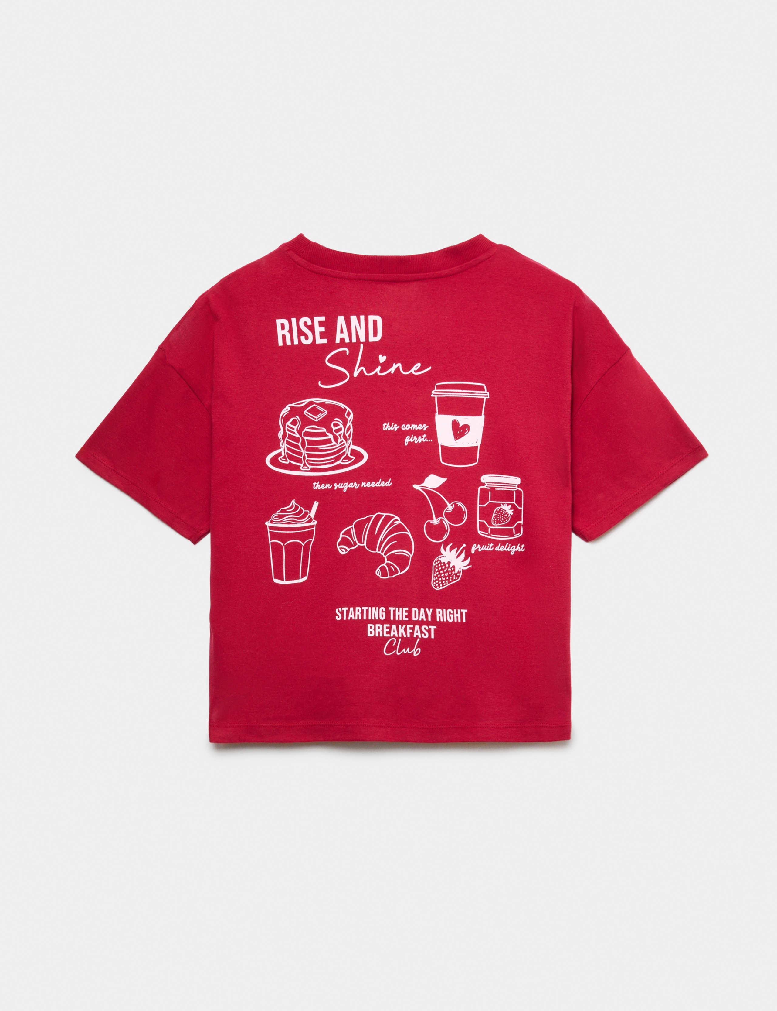 Pure Cotton Breakfast Graphic Pyjamas (6-16 Yrs) 2 of 2