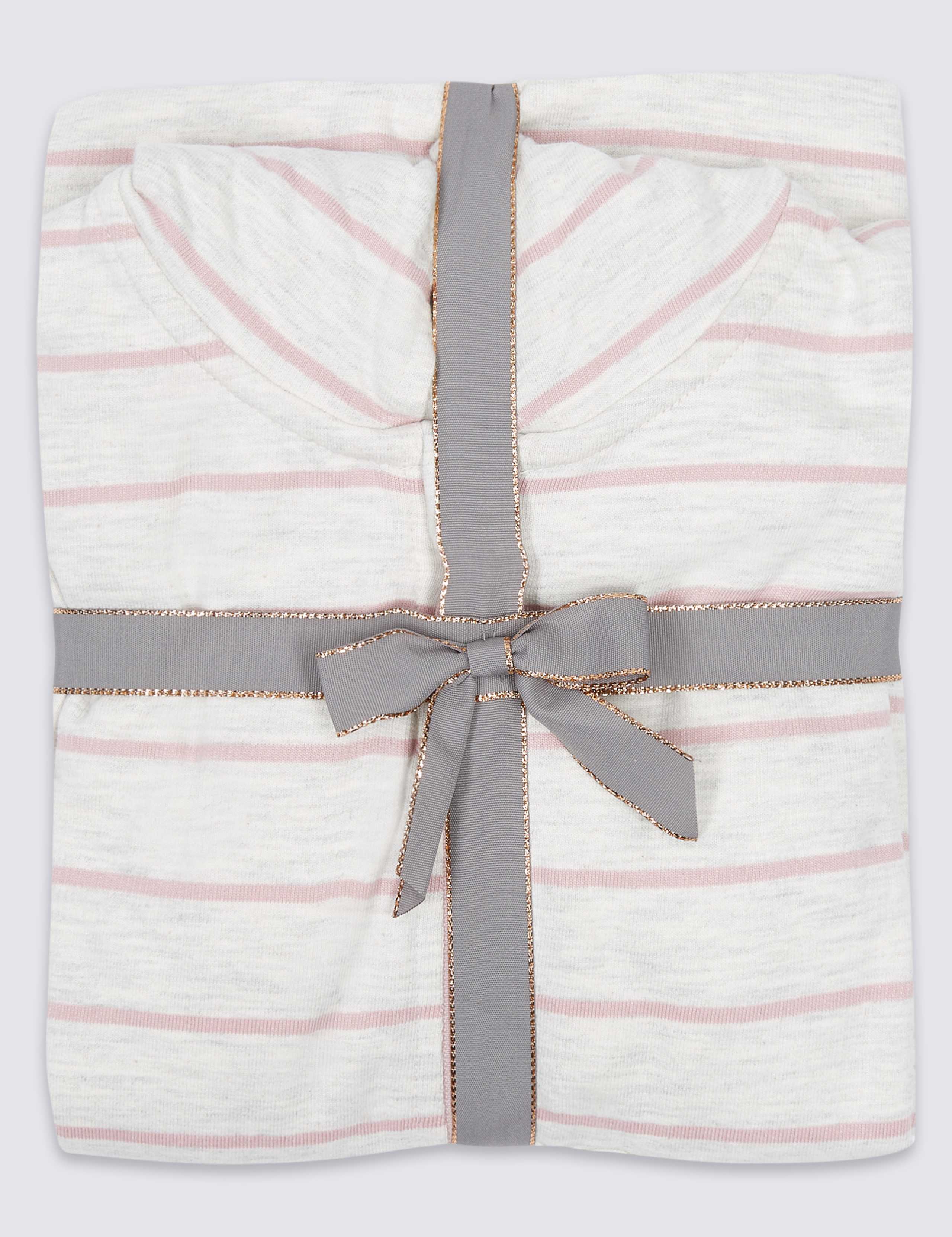 Cotton Rich Striped Hooded Onesie (1-16 Years) 5 of 7