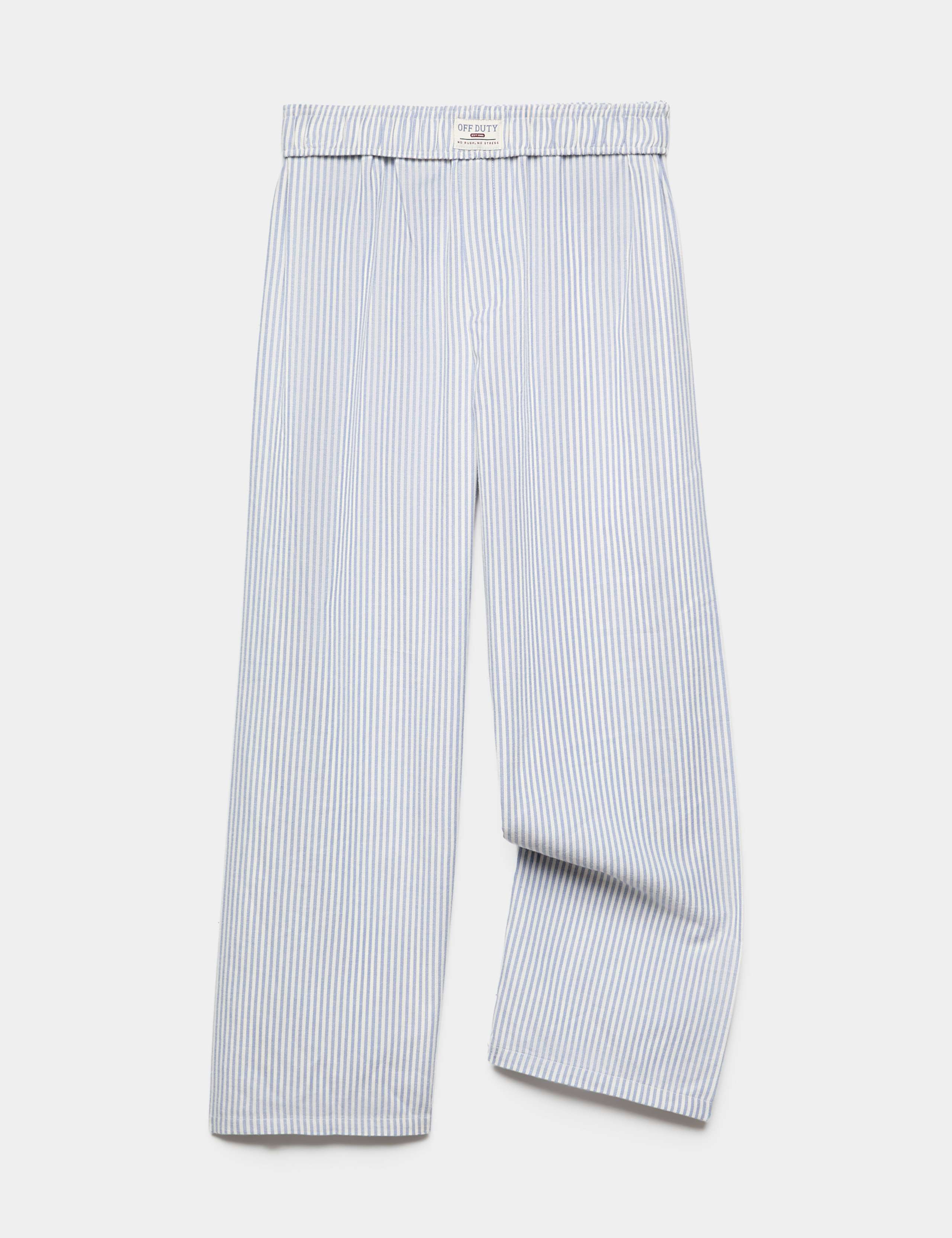Pure Cotton Striped Pyjama Bottoms (6-16 Yrs) 1 of 1