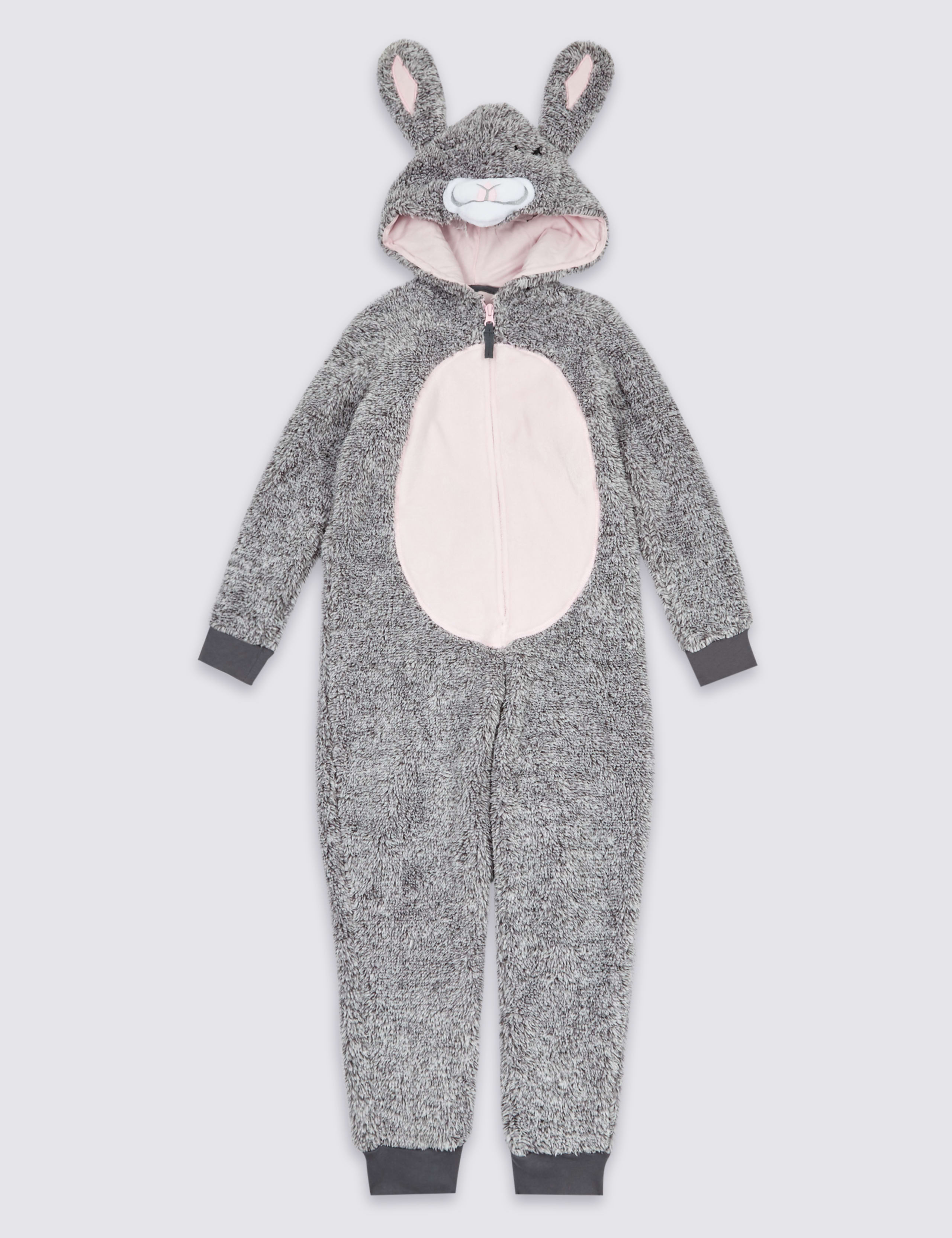 Bunny Hooded Onesie (1-16 Years) 2 of 8