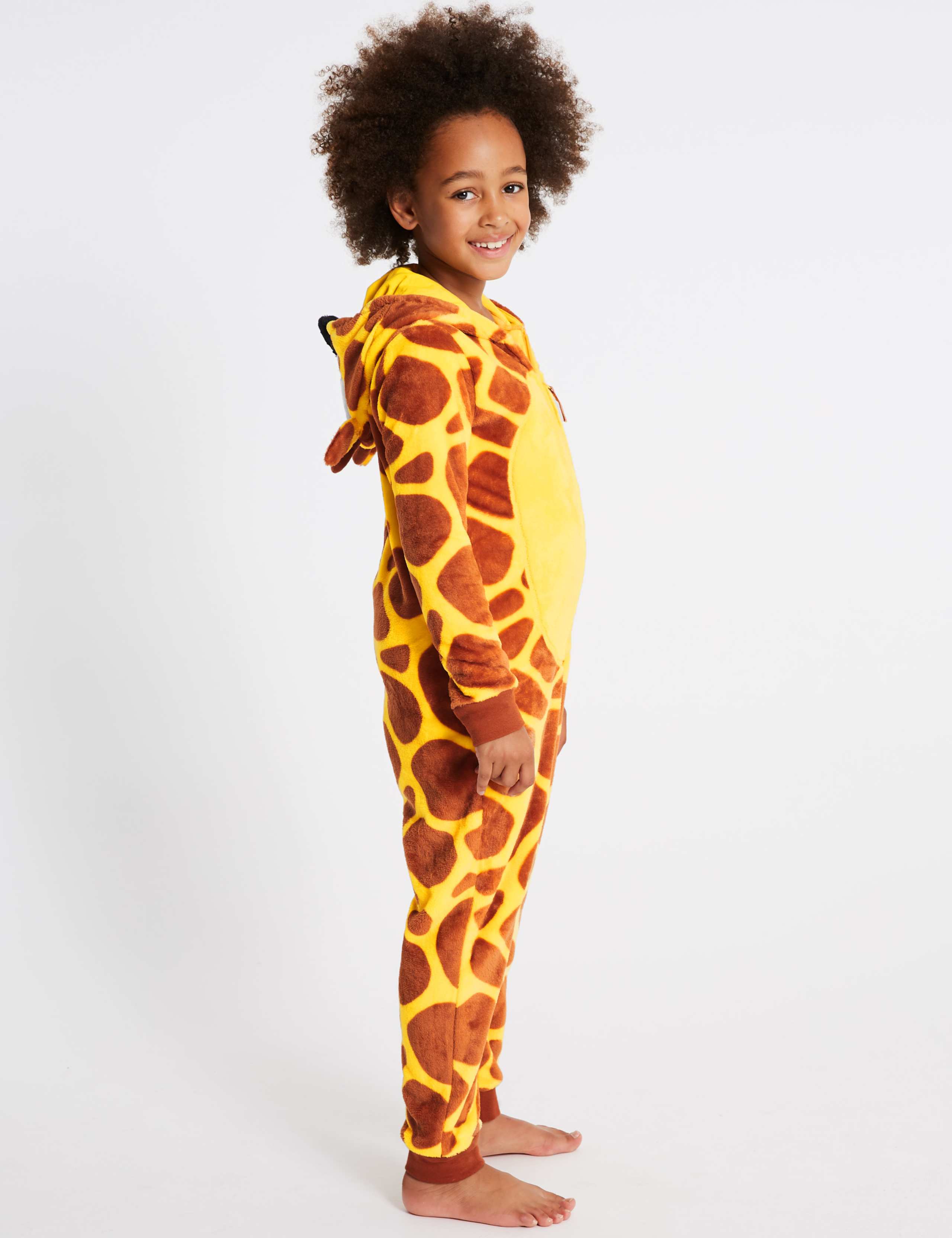 Giraffe Print Hooded Onesie (1-16 Years) 3 of 7