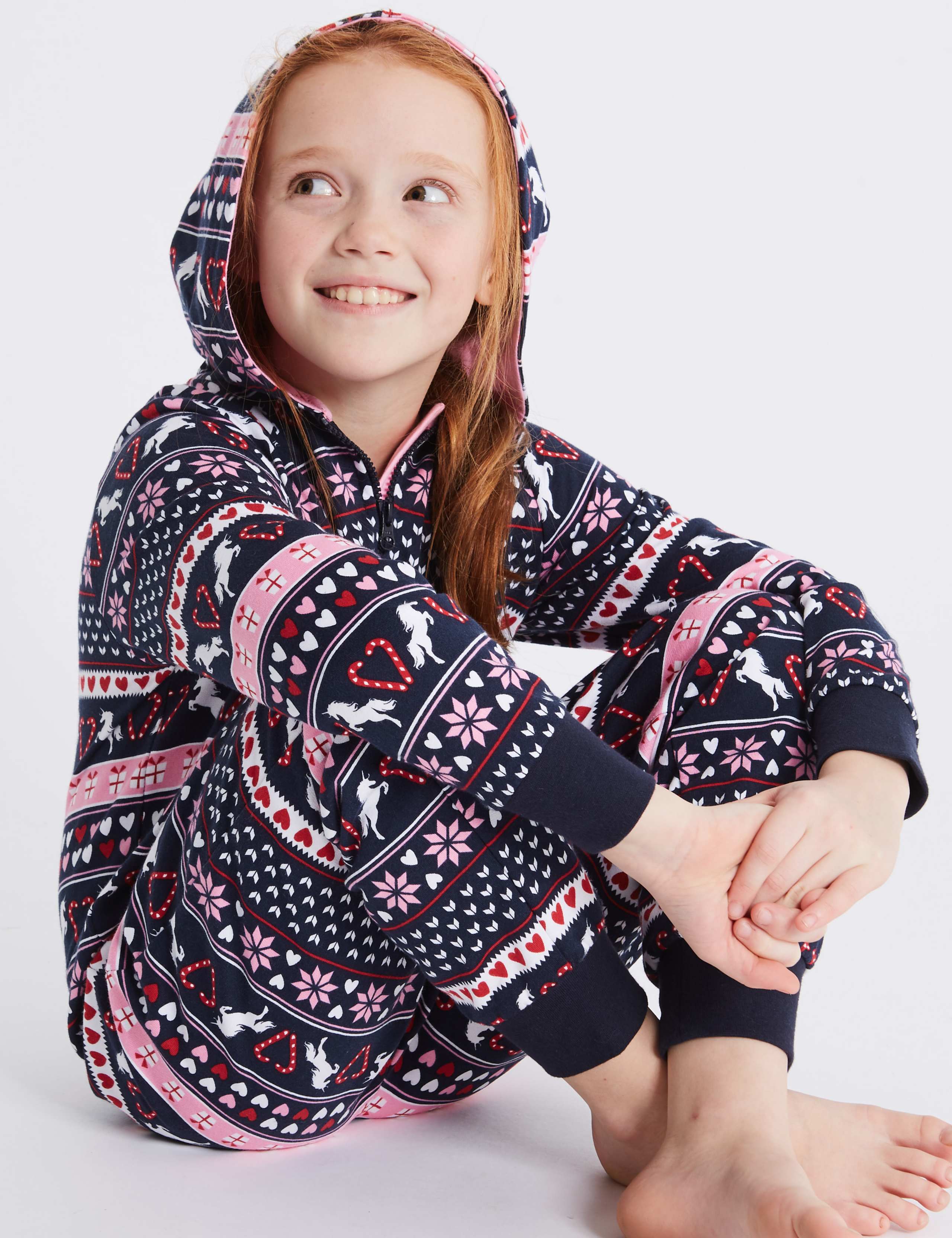 Pure Cotton Fairisle Onesie (1-16 Years) 1 of 5