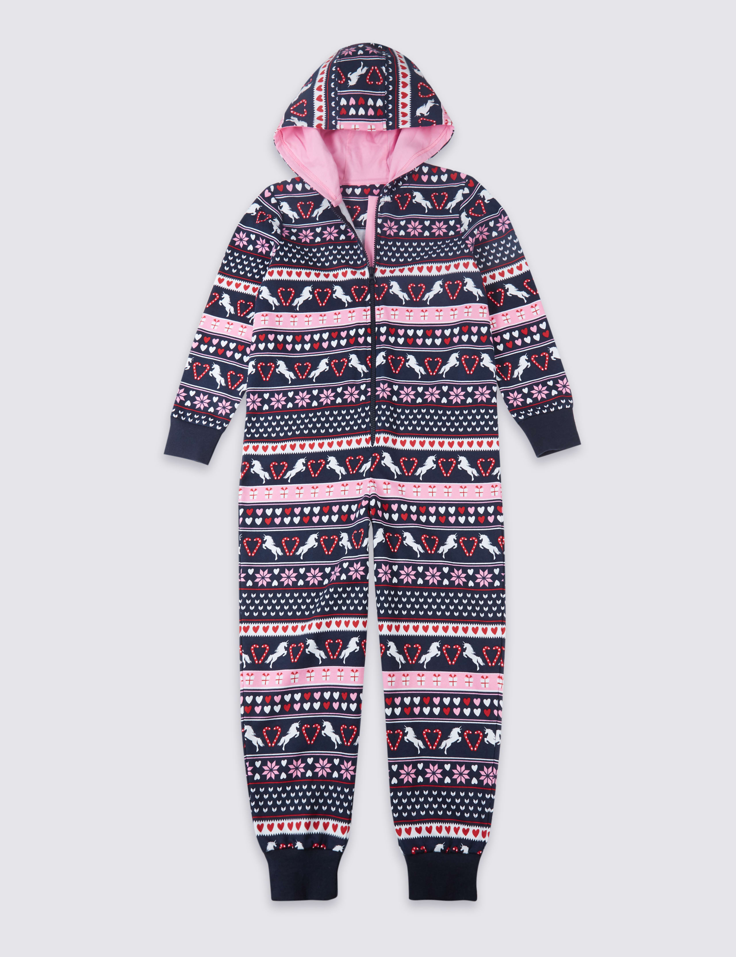 Pure Cotton Fairisle Onesie (1-16 Years) 2 of 5