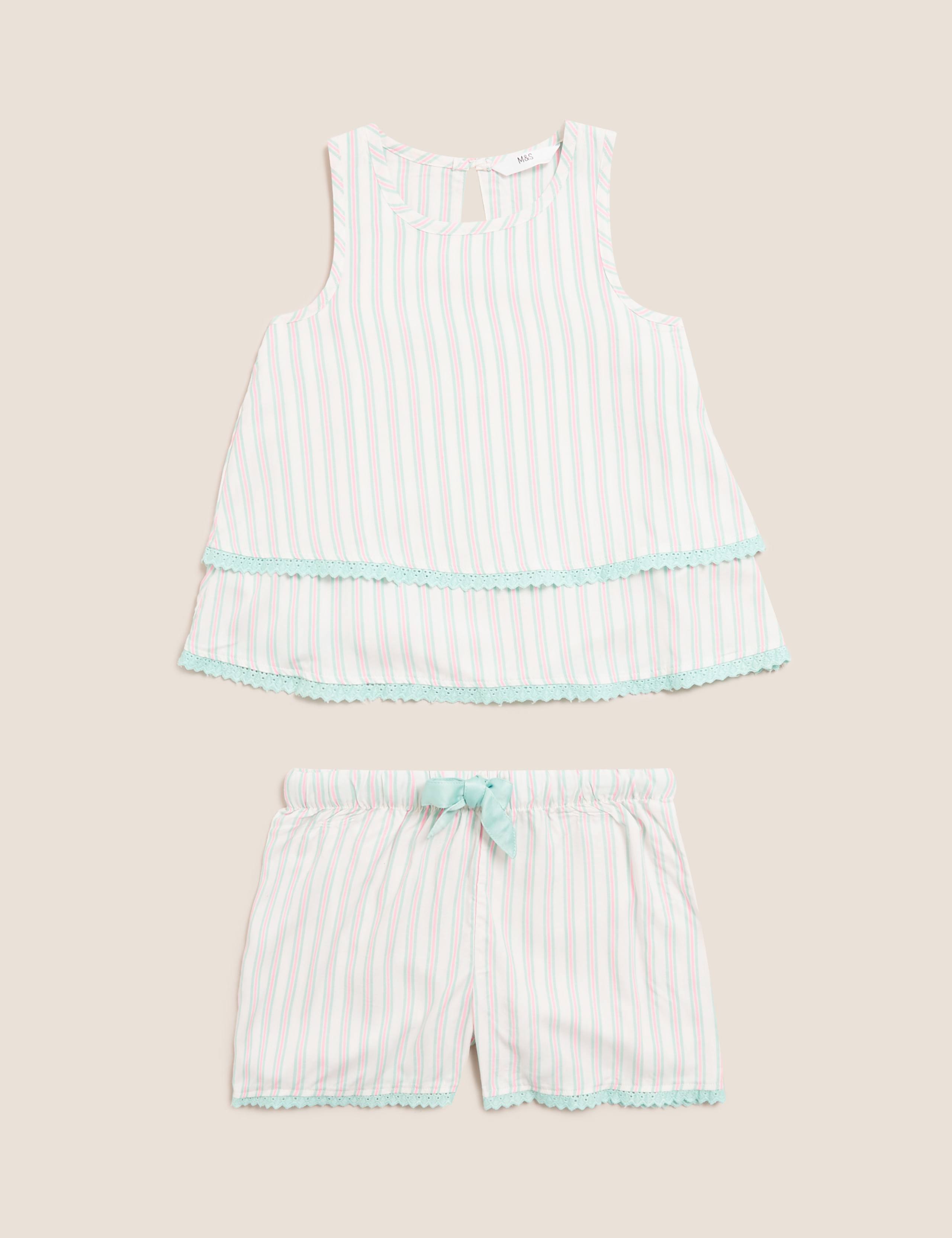 Striped Short Pyjama Set(6-16 Yrs) 2 of 4
