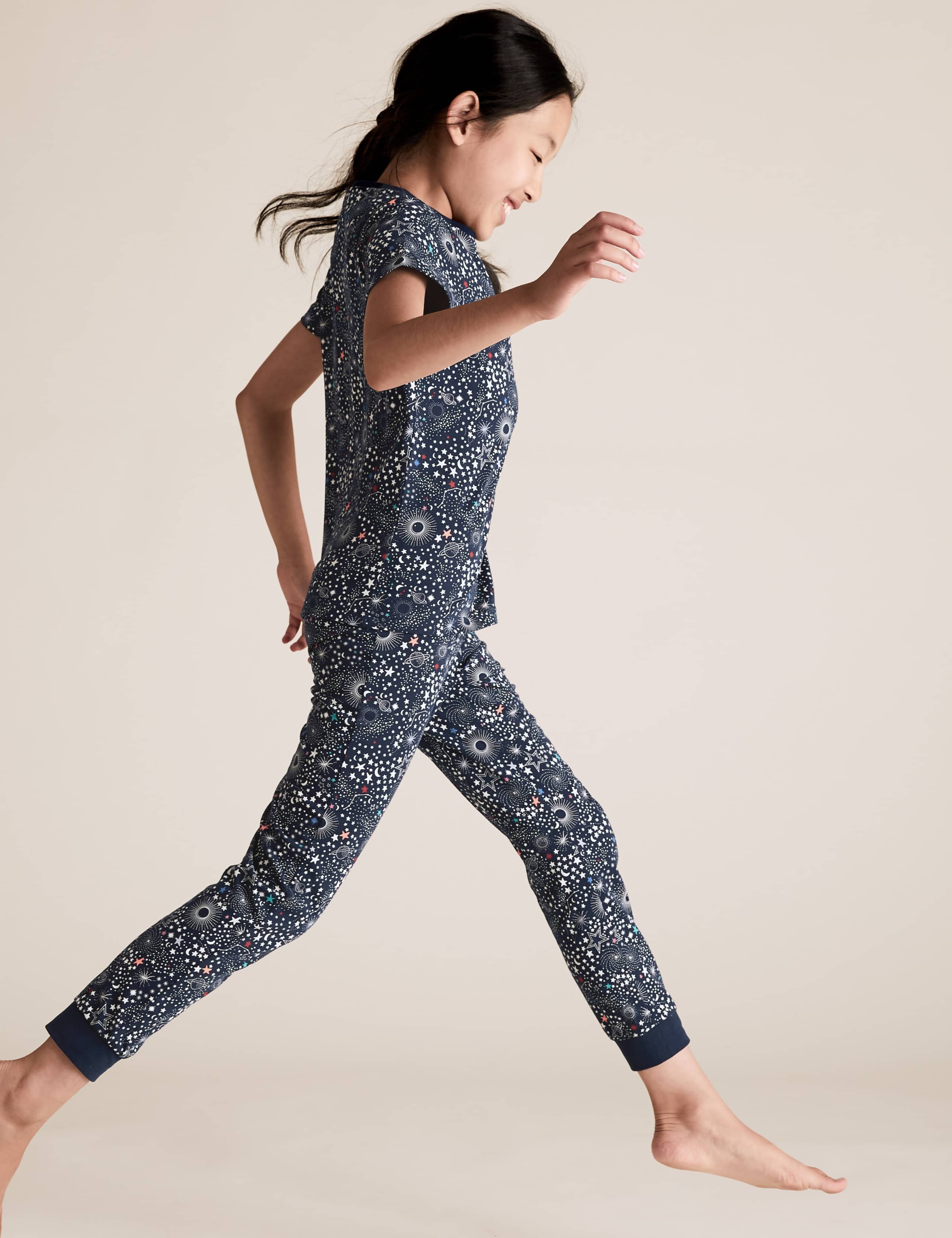 2 Pack Cotton Unicorn & Stars Pyjama Sets (6-16 Yrs) 2 of 6