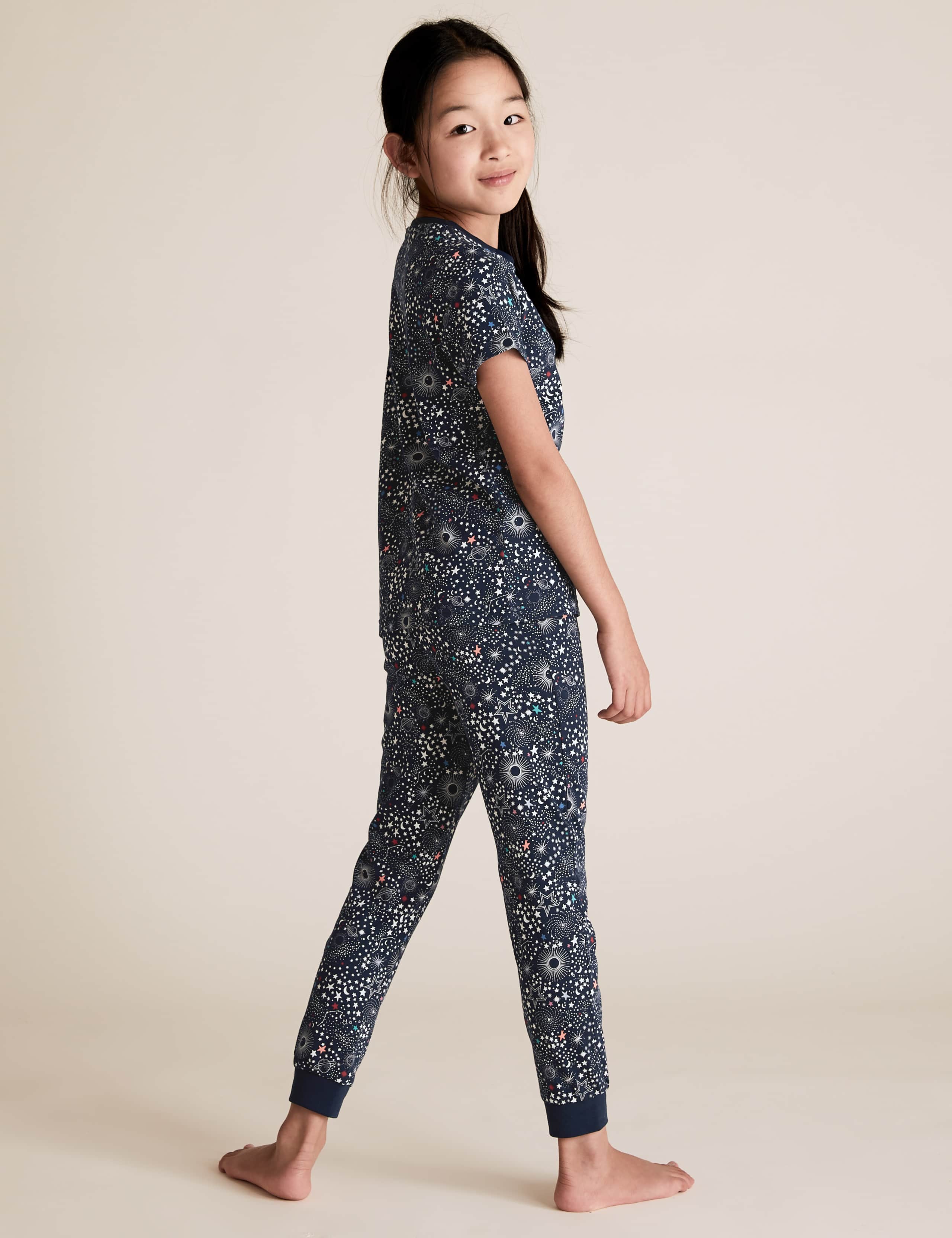 2 Pack Cotton Unicorn & Stars Pyjama Sets (6-16 Yrs) 5 of 6