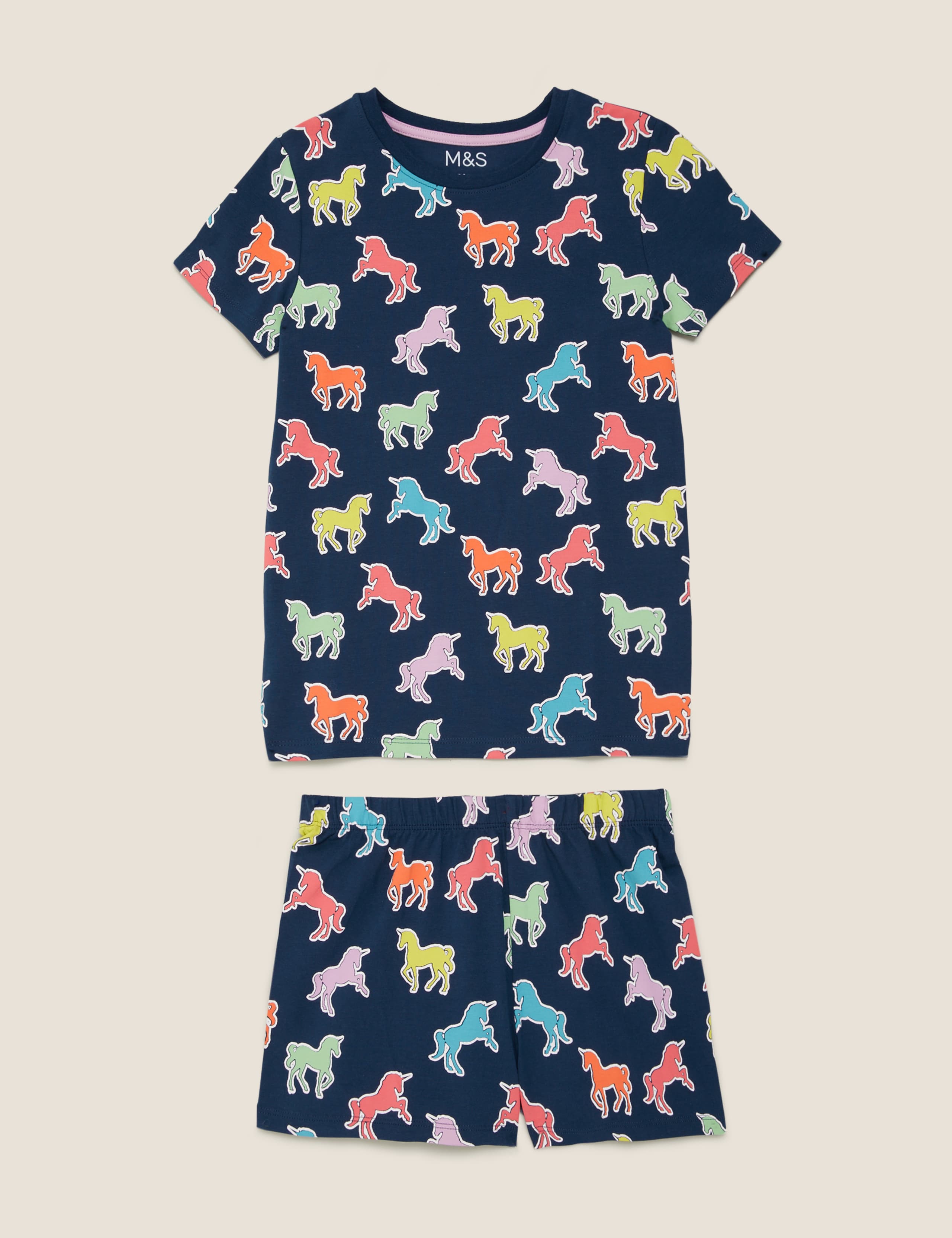 Cotton Unicorn Short Pyjama Set (7-16 Yrs) 2 of 4