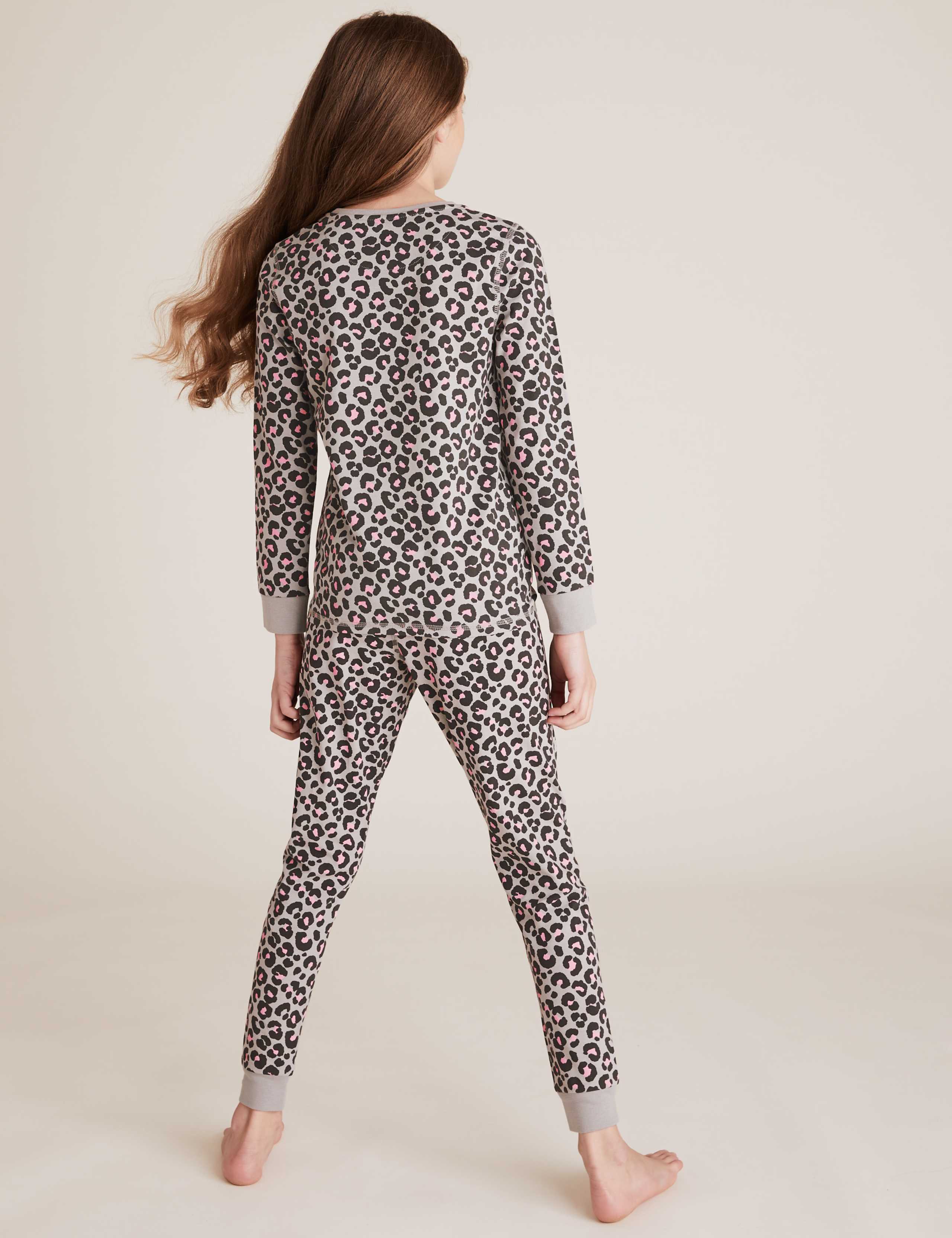 Cotton Leopard Pyjama Set (7-16 Yrs) 3 of 4