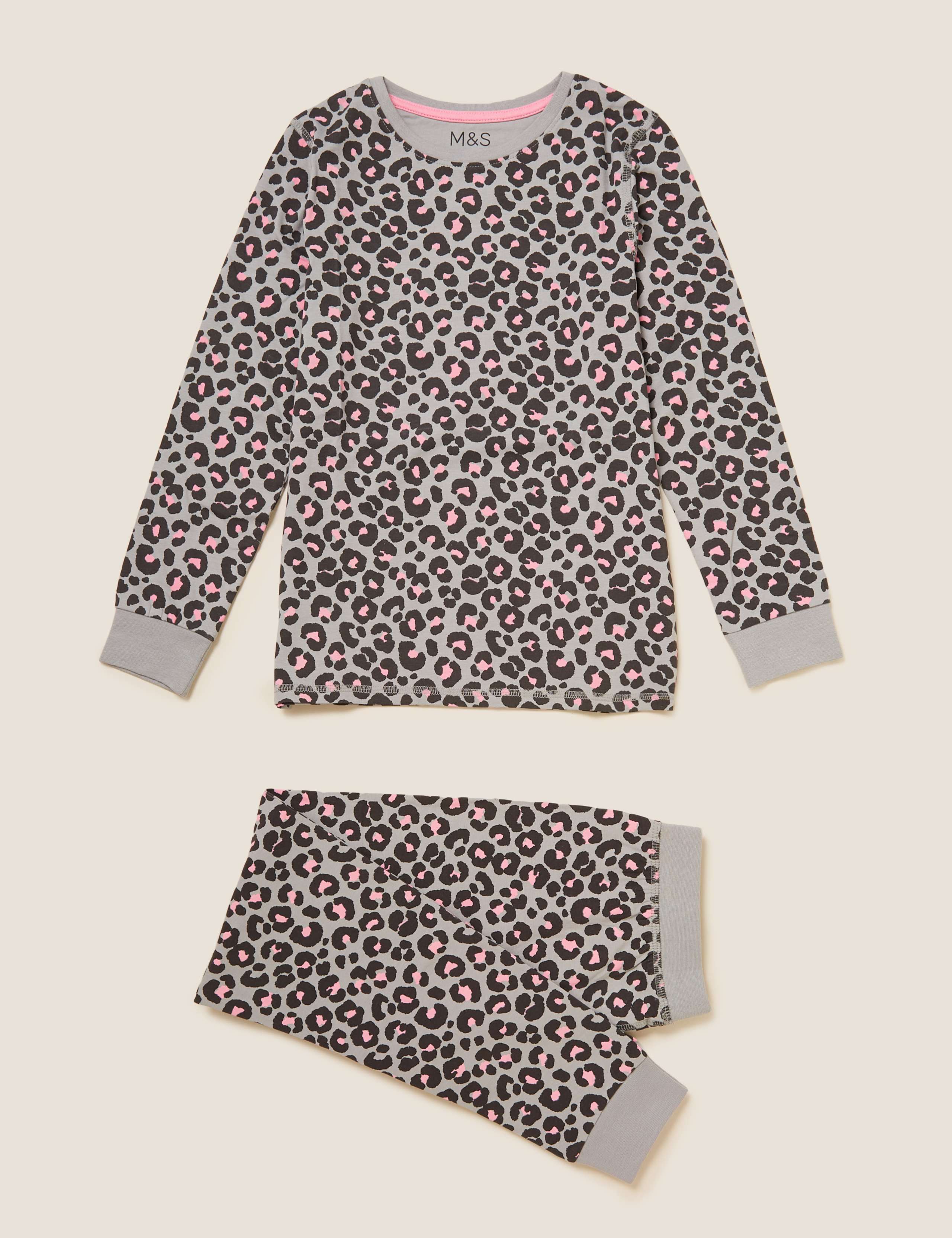 Cotton Leopard Pyjama Set (7-16 Yrs) 2 of 4