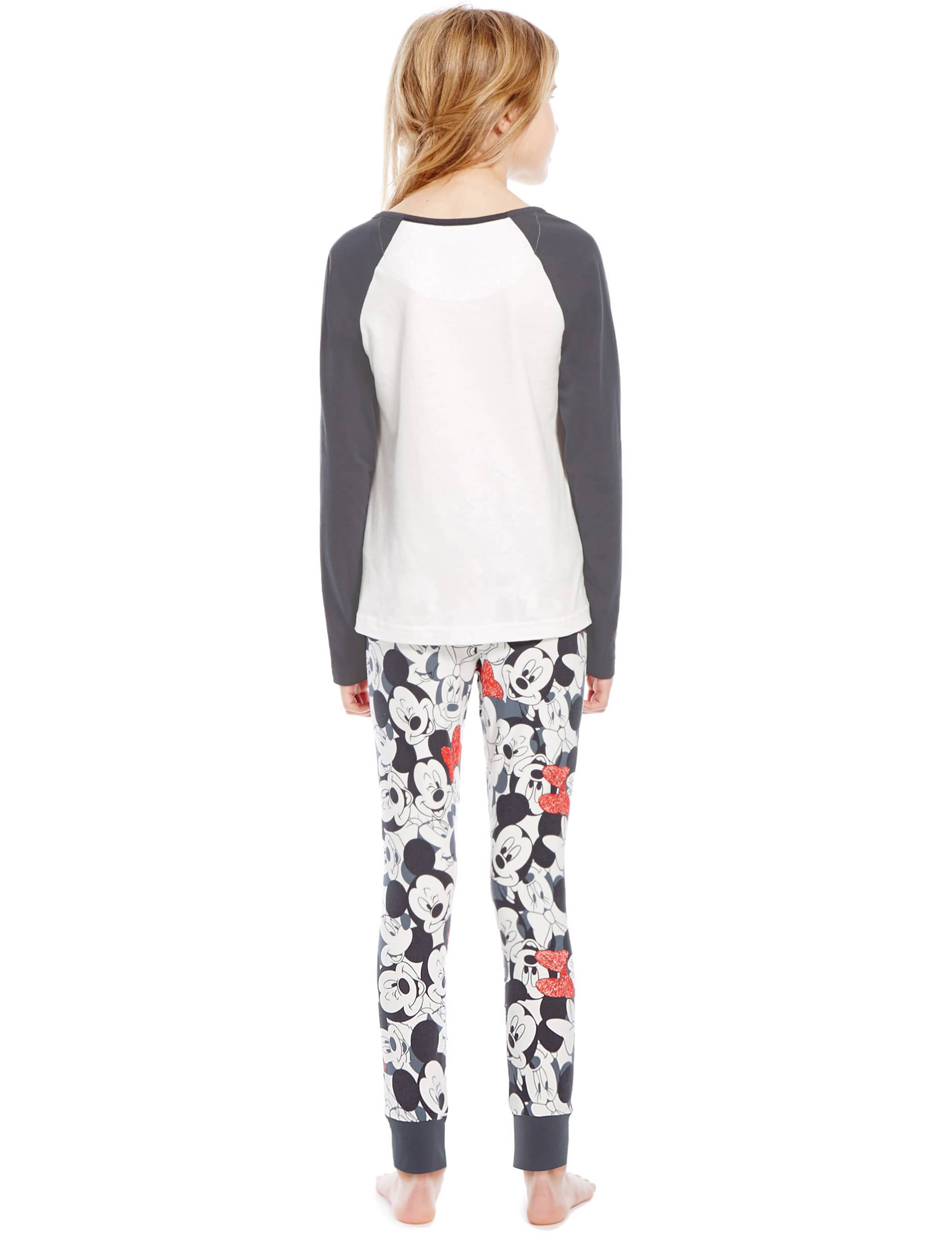 Cotton Rich Minnie Mouse Slim Fit Stay Soft Pyjamas (5-14 Years) 2 of 3