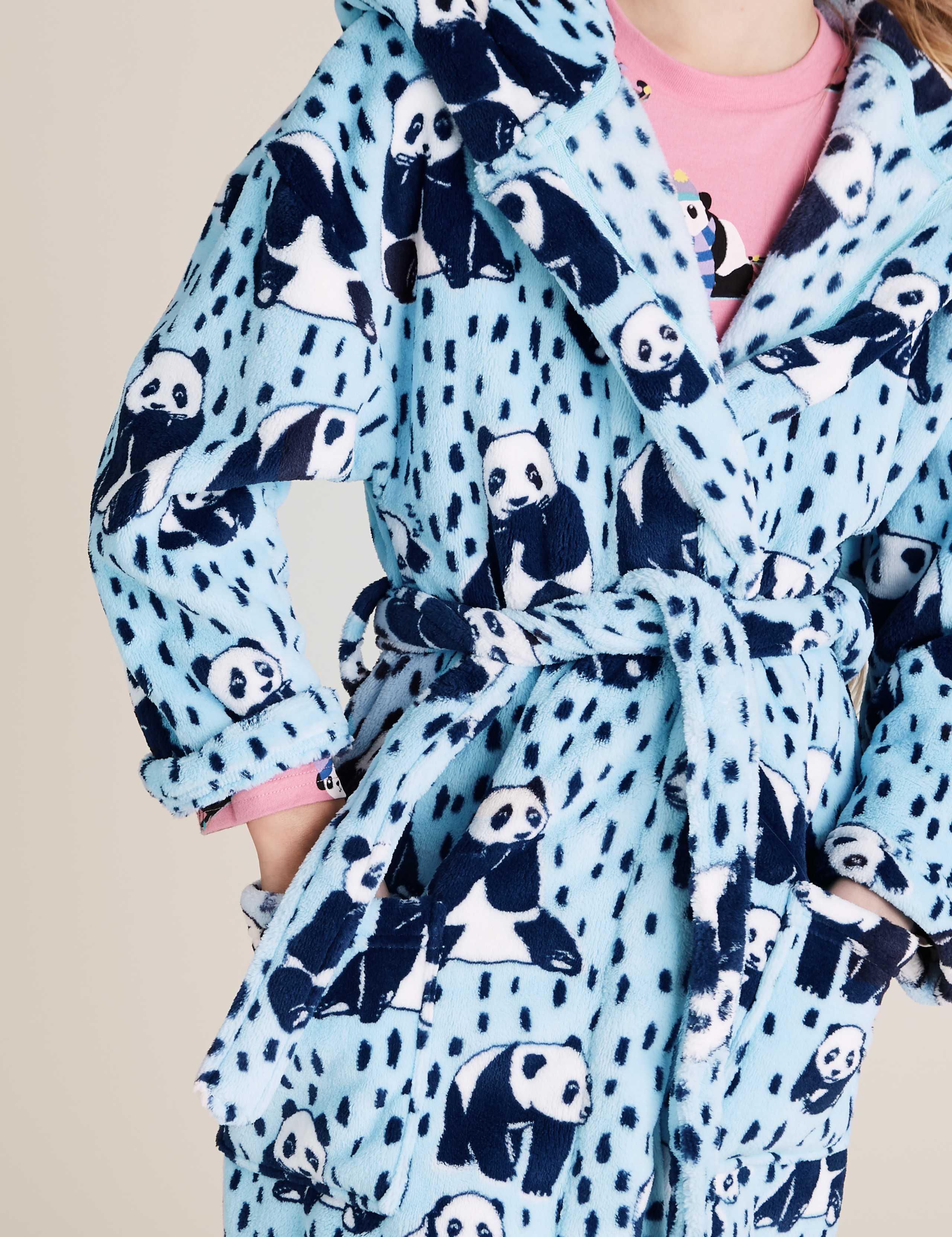 Fleece Panda Print Dressing Gown (6-16 Yrs) 3 of 4
