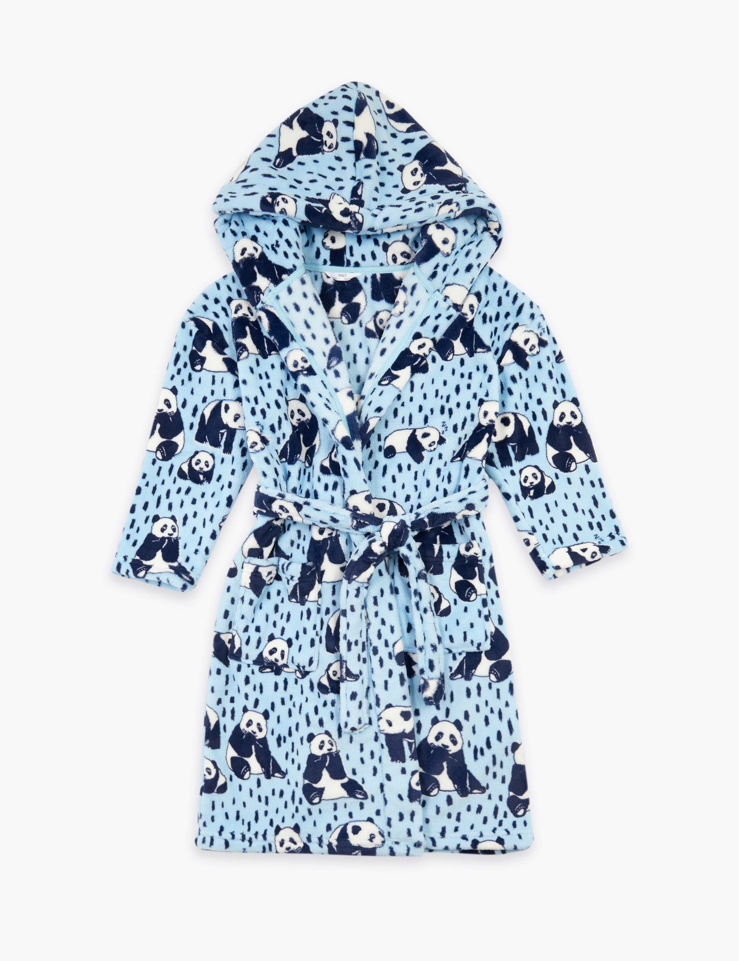 Fleece Panda Print Dressing Gown (6-16 Yrs) 2 of 4