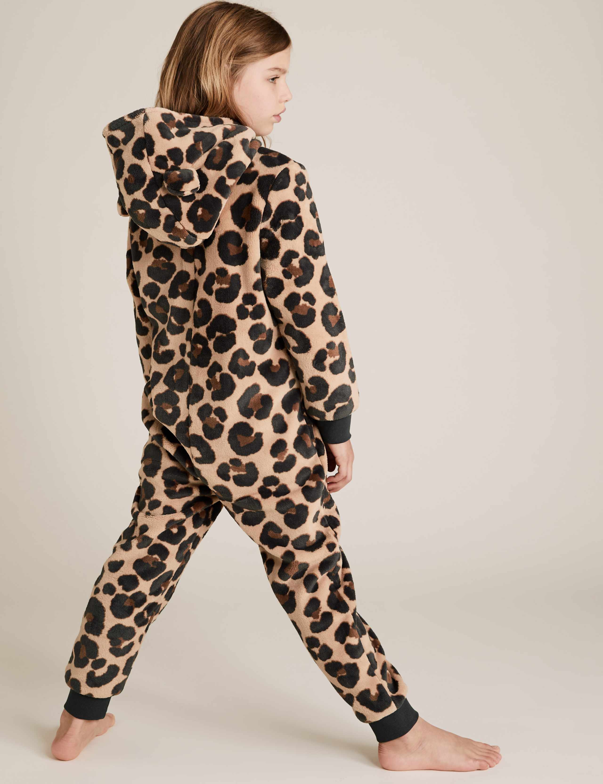 Fleece Leopard Onesie (6-16 Years) 4 of 4