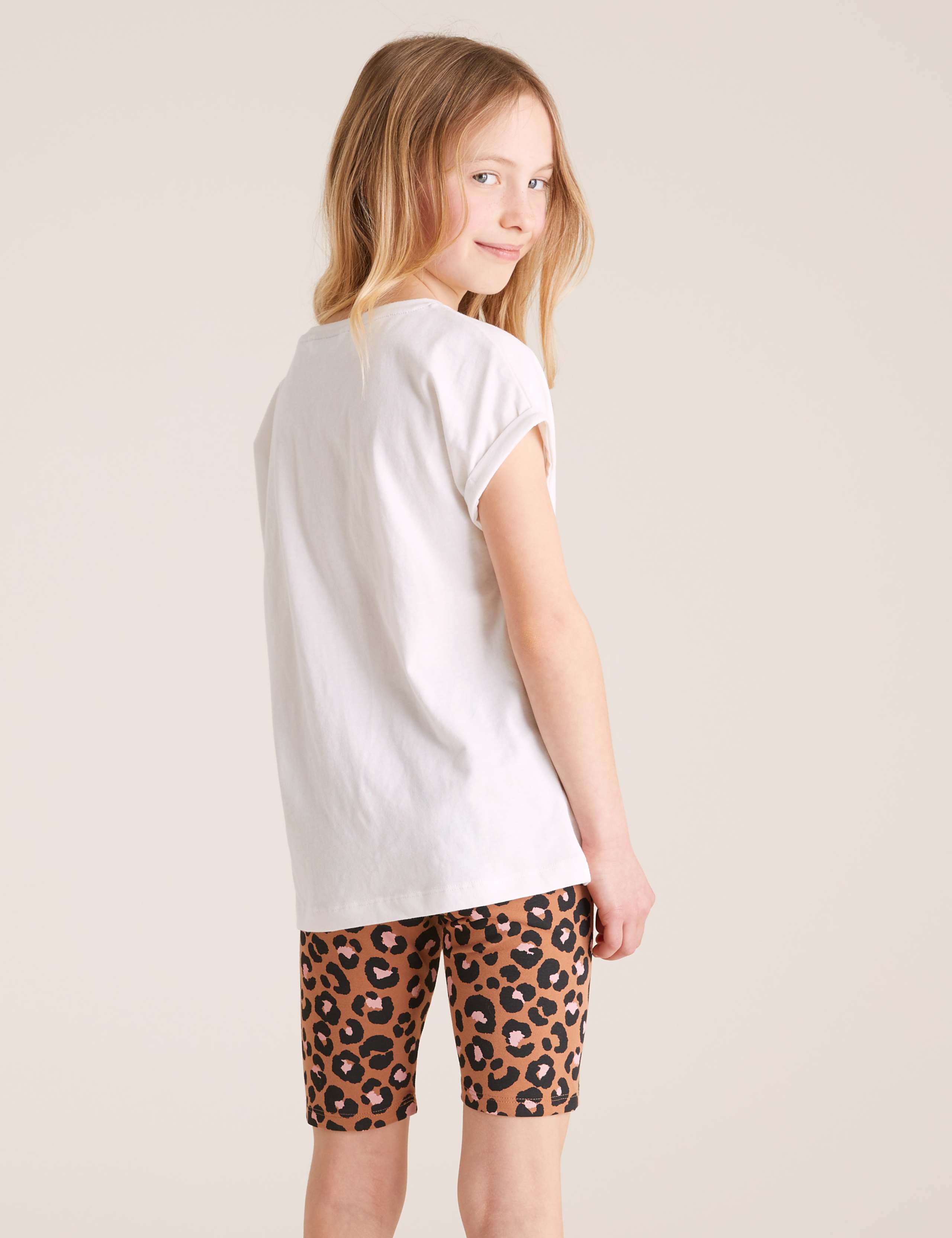 Cotton Leopard Short Pyjama Set (6-16 Yrs) 3 of 5