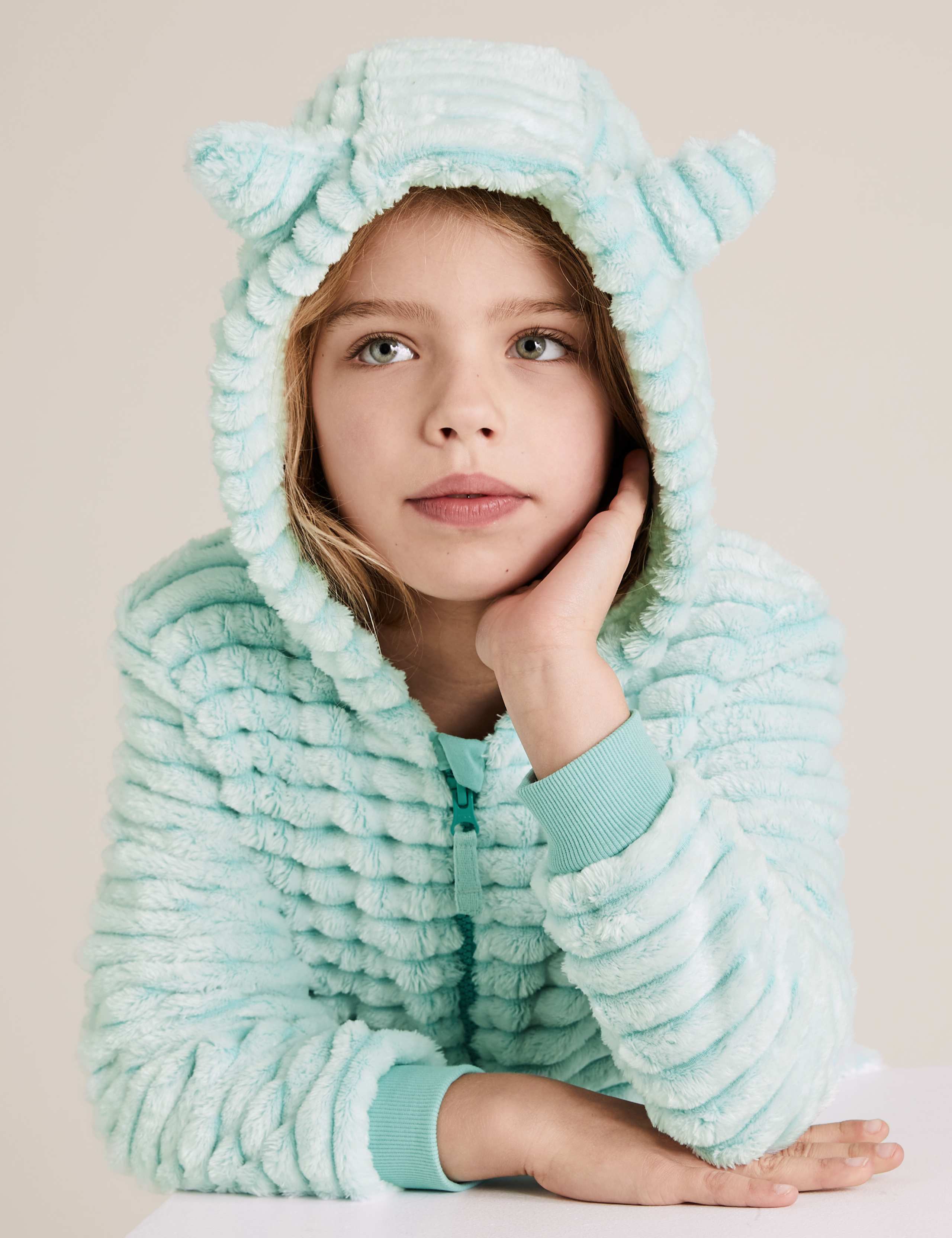 Carved Fleece Cat Onesie (6-16 Yrs) 3 of 4