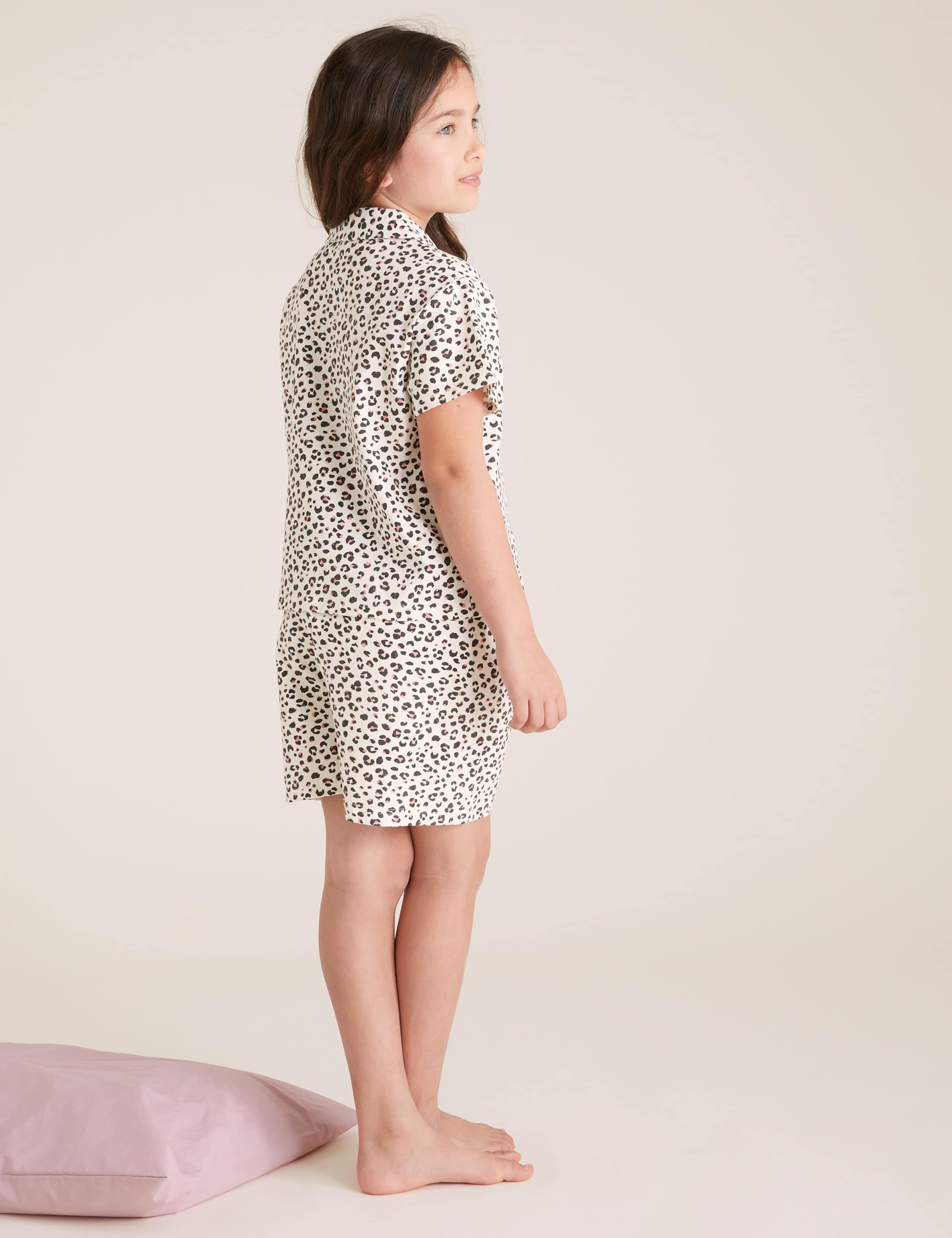 Cotton Leopard Short Pyjama Set (6-16 Yrs) 3 of 4