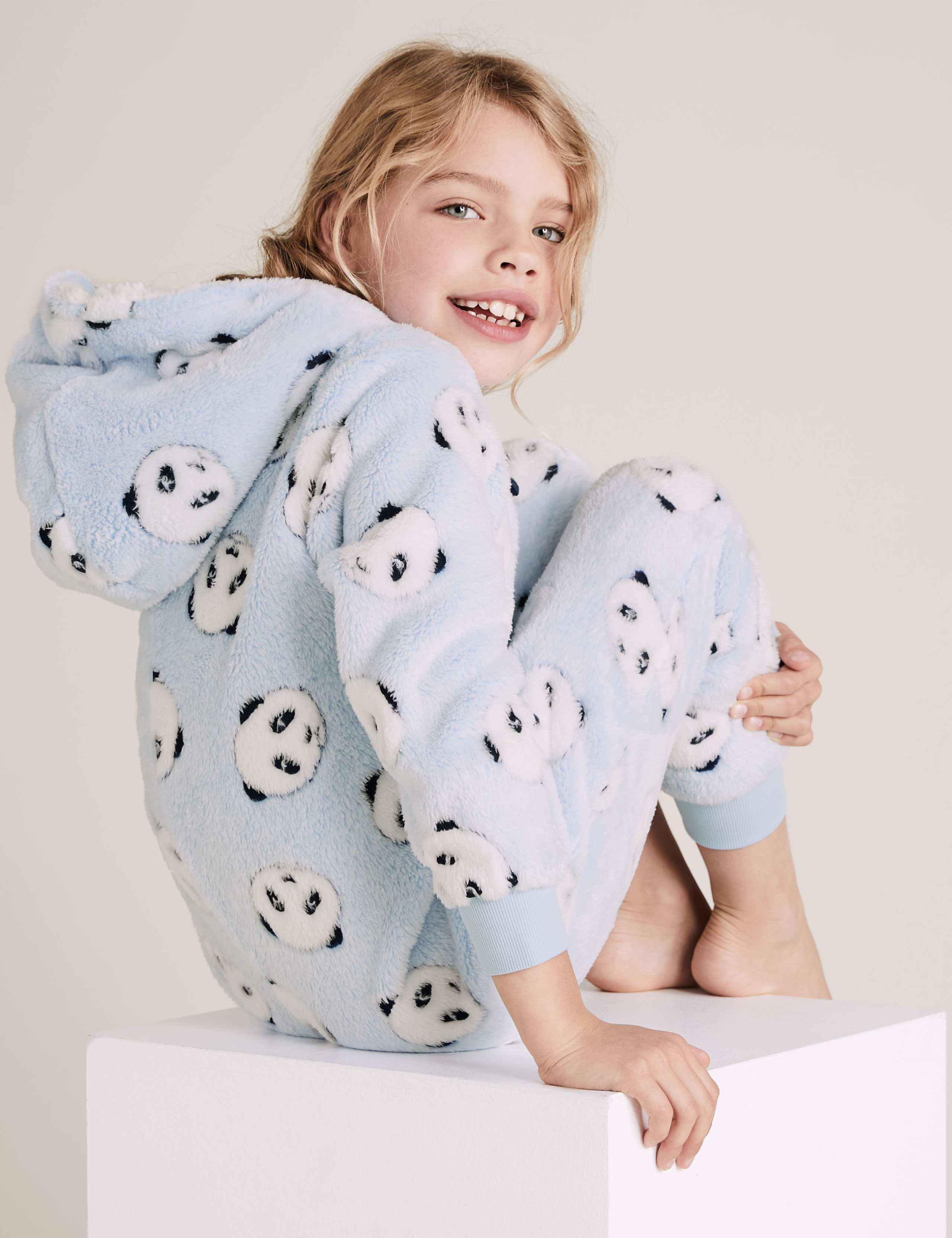 Fleece Panda Onesie (6-16 Yrs) 1 of 4