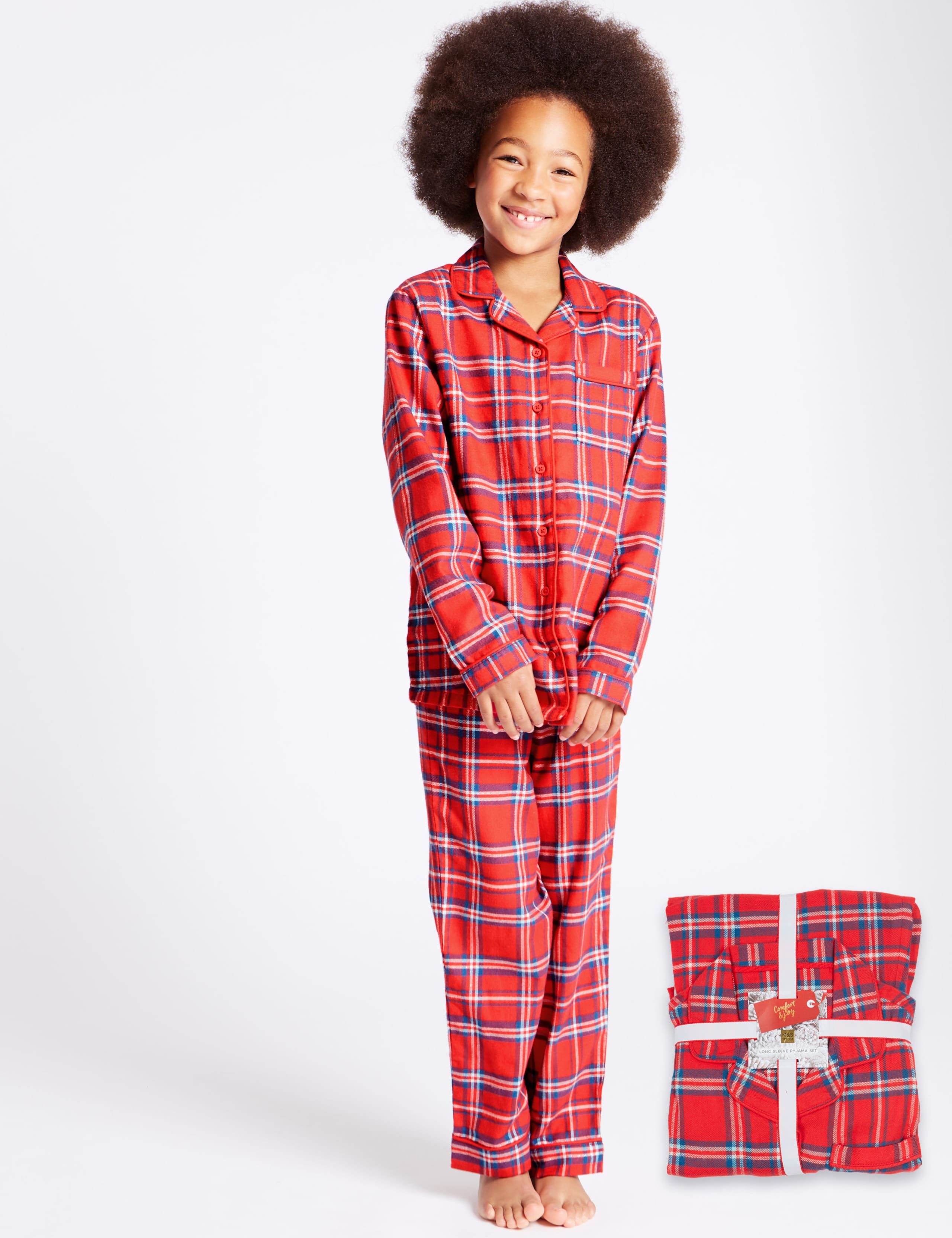 Cotton Rich checked Pyjamas (1-16 Years) 1 of 5