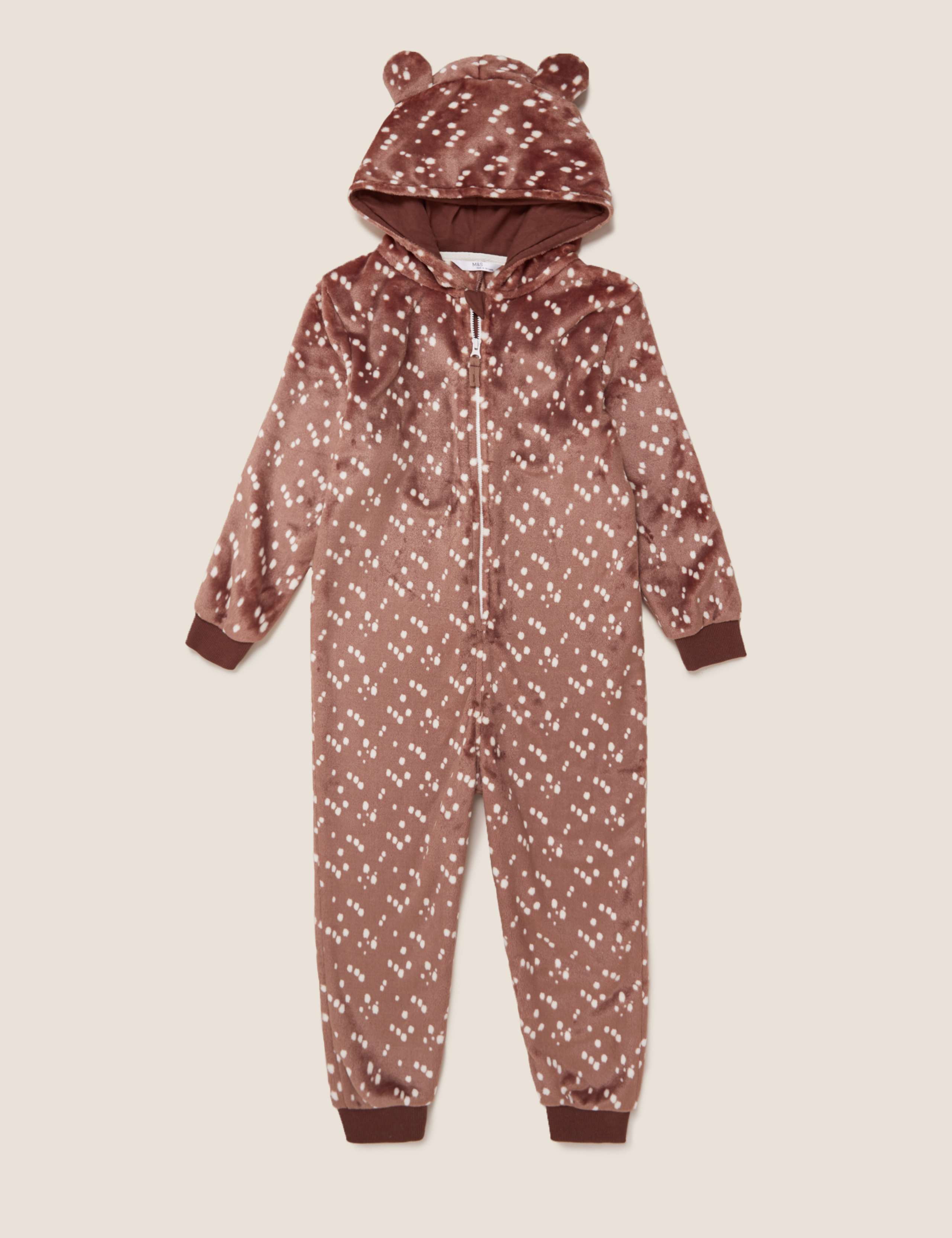 Fleece Patterned Onesie (6-16 Yrs) 2 of 4