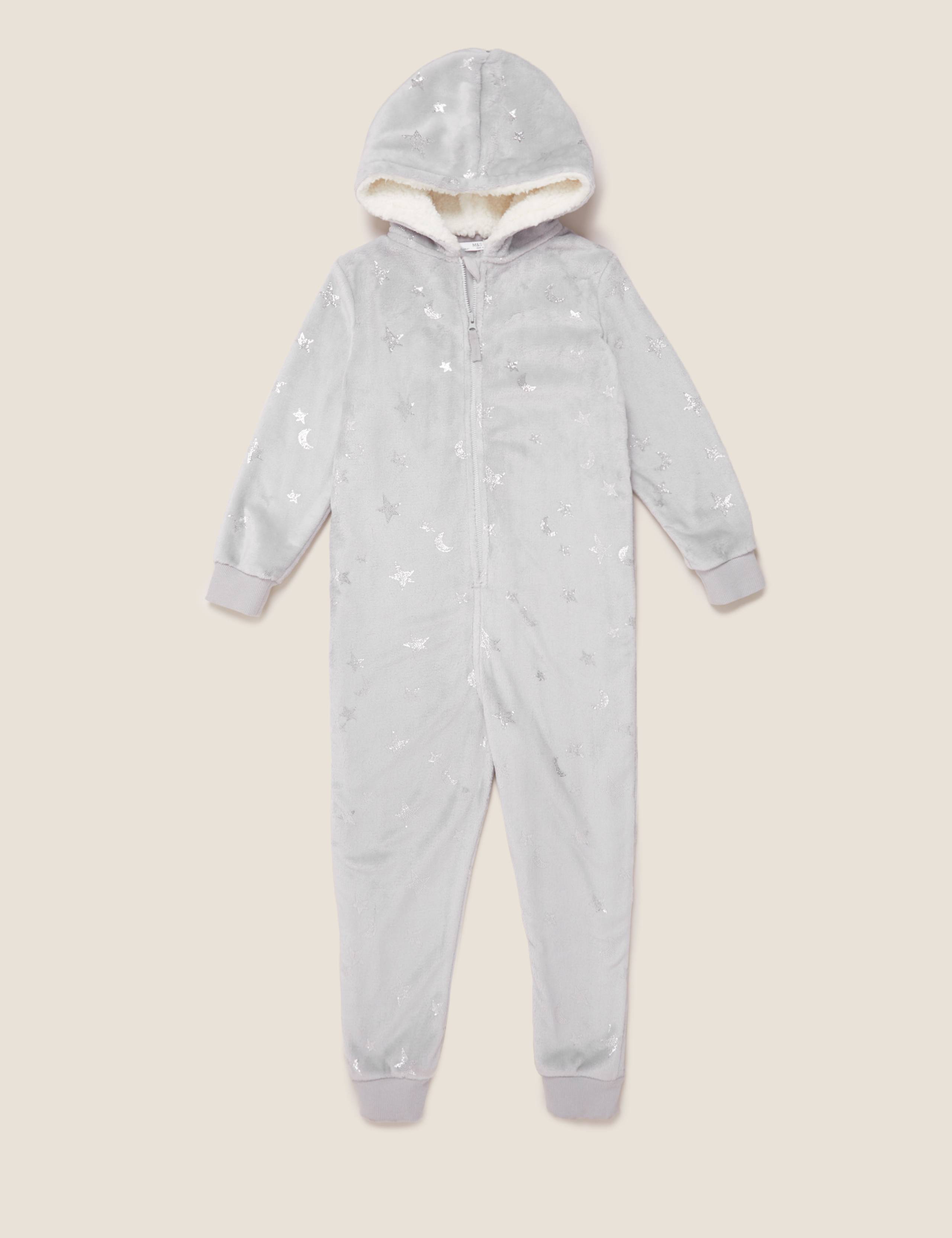 Fleece Patterned Onesie (6-16 Yrs) 1 of 1