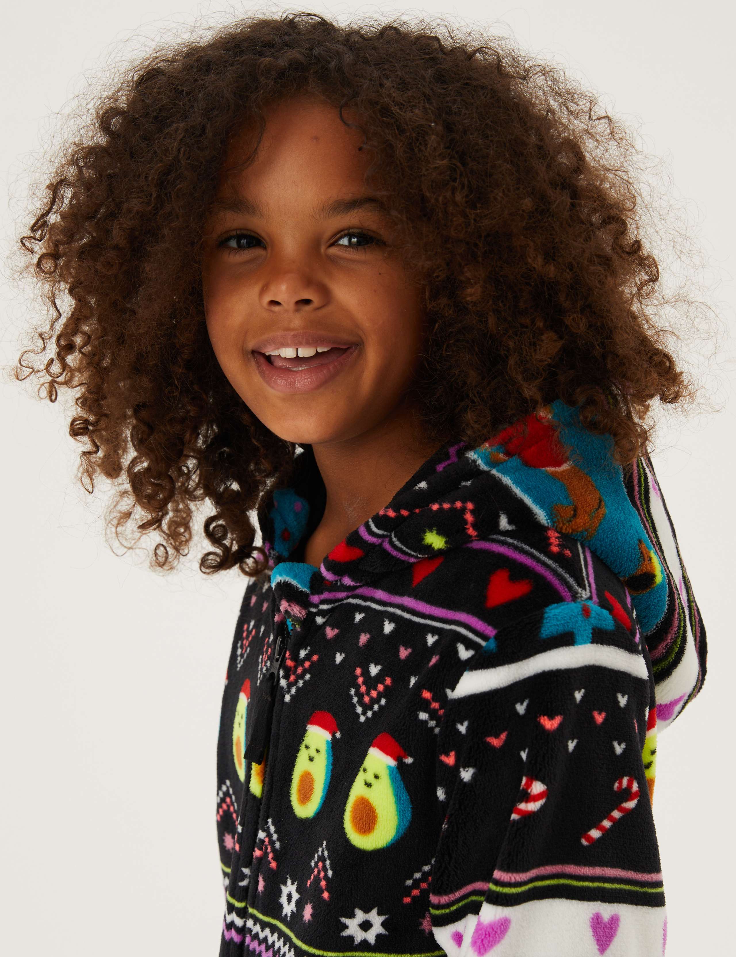 Fleece Fair Isle Onesie (6-16 Yrs) 2 of 3