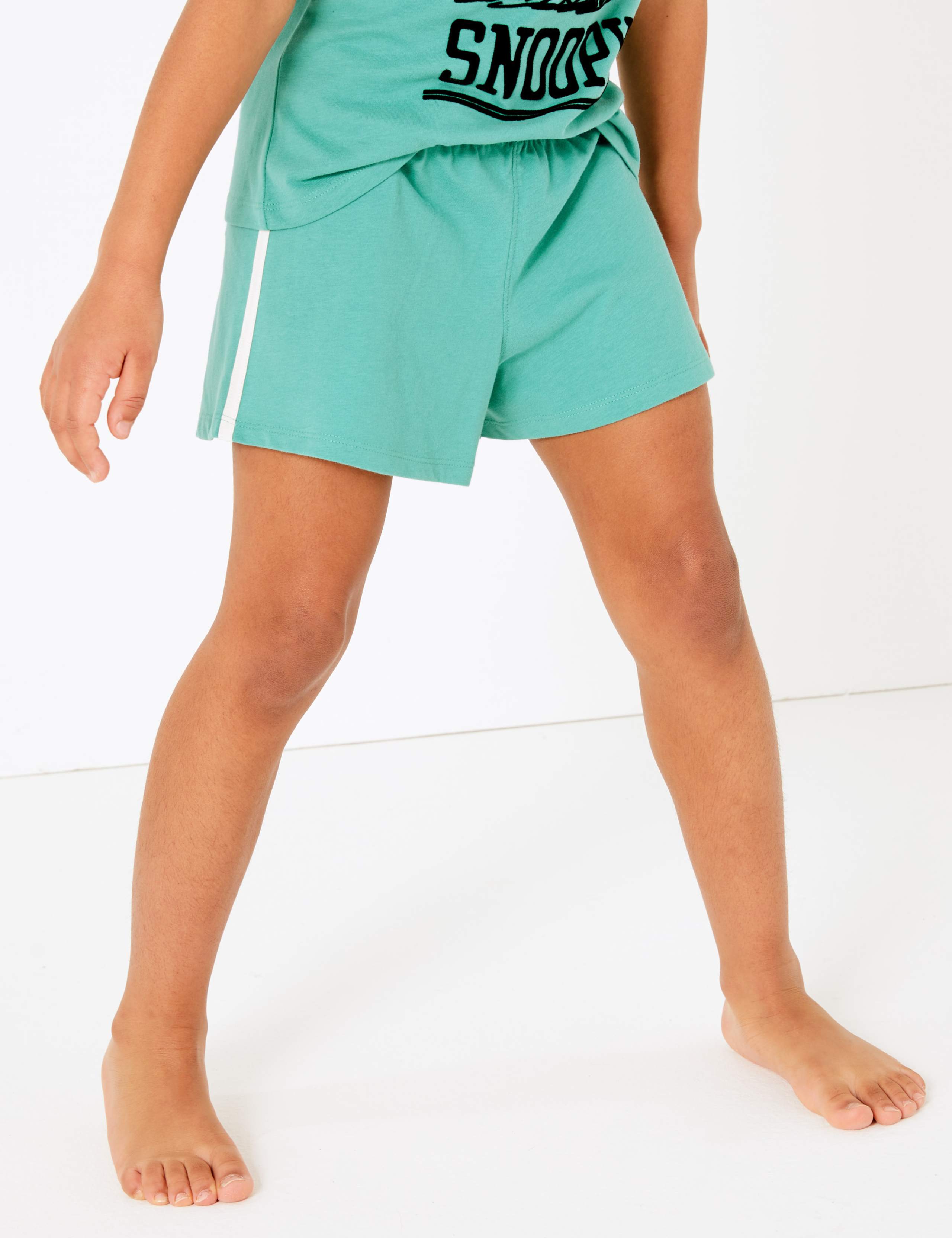 Cotton Snoopy™ Print Short Pyjamas (6-16 Yrs) 4 of 4