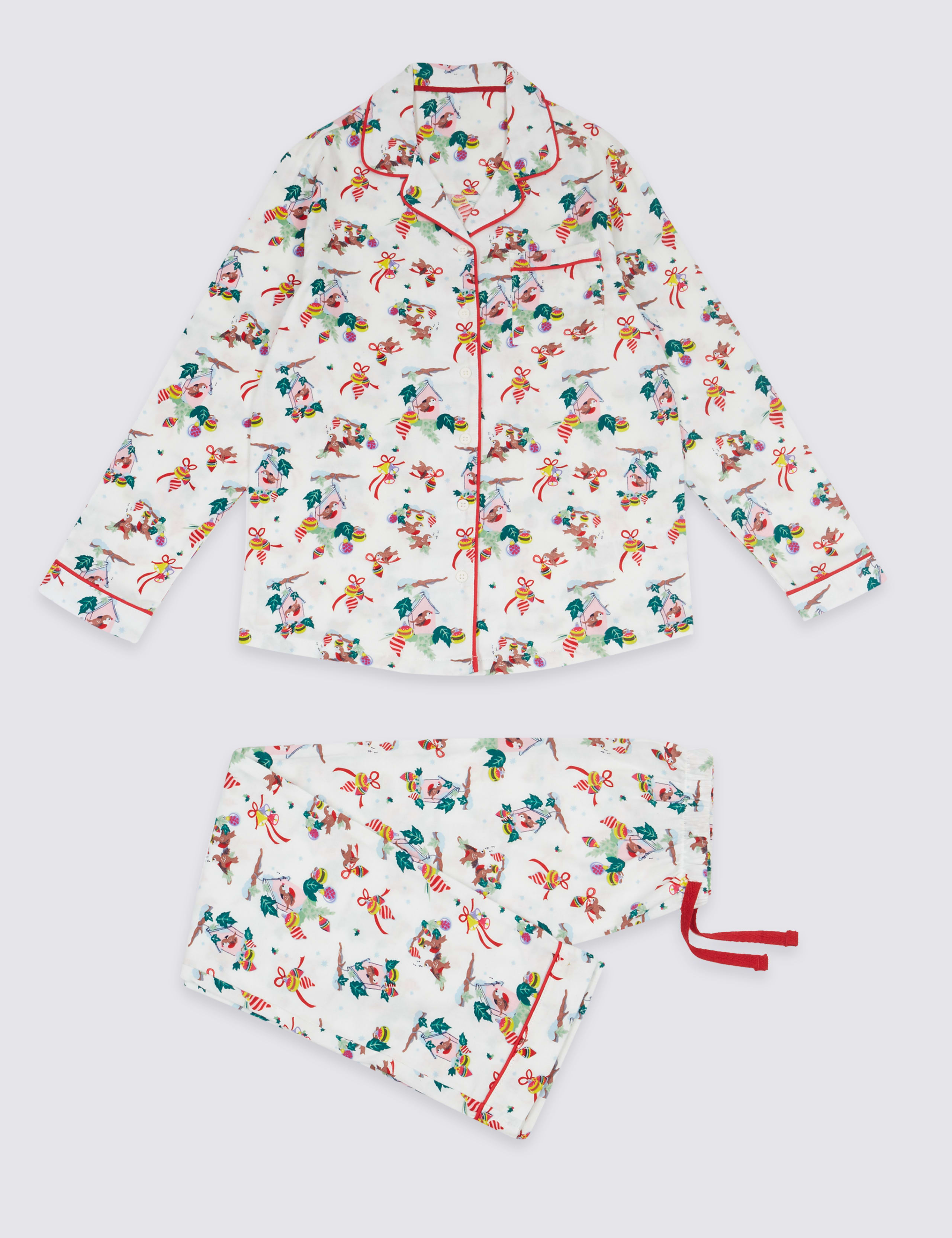 Pure Cotton Robin Pyjamas (1-16 Years) 2 of 5