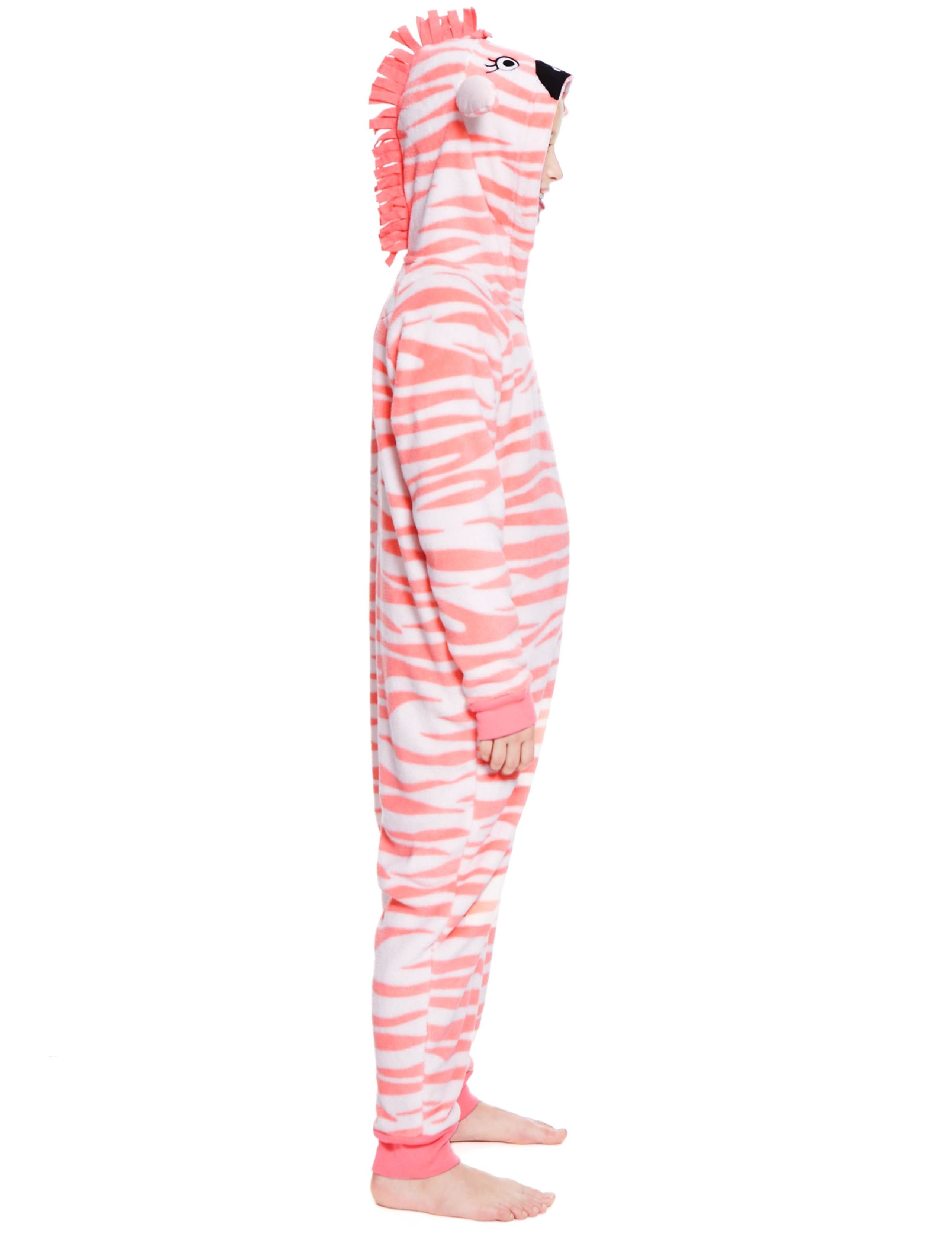 Hooded Soft & Cosy Zebra Fleece Onesie (6-16 Years) 4 of 5