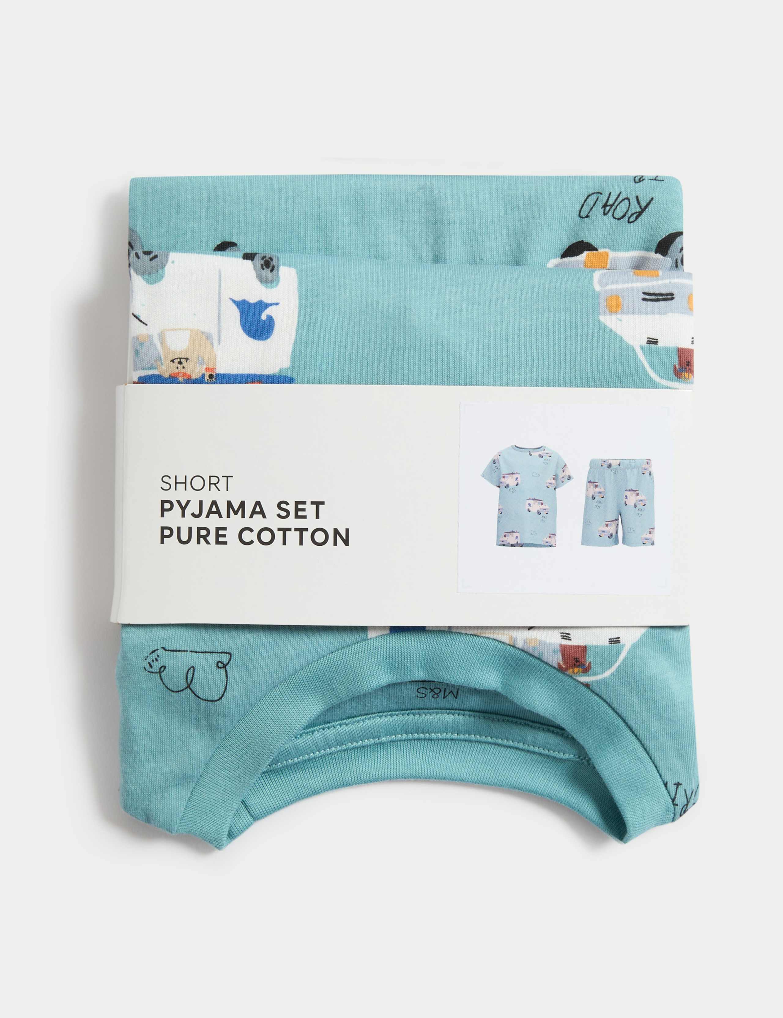 Pure Cotton Transport Pyjamas (1-8 Yrs) 2 of 2