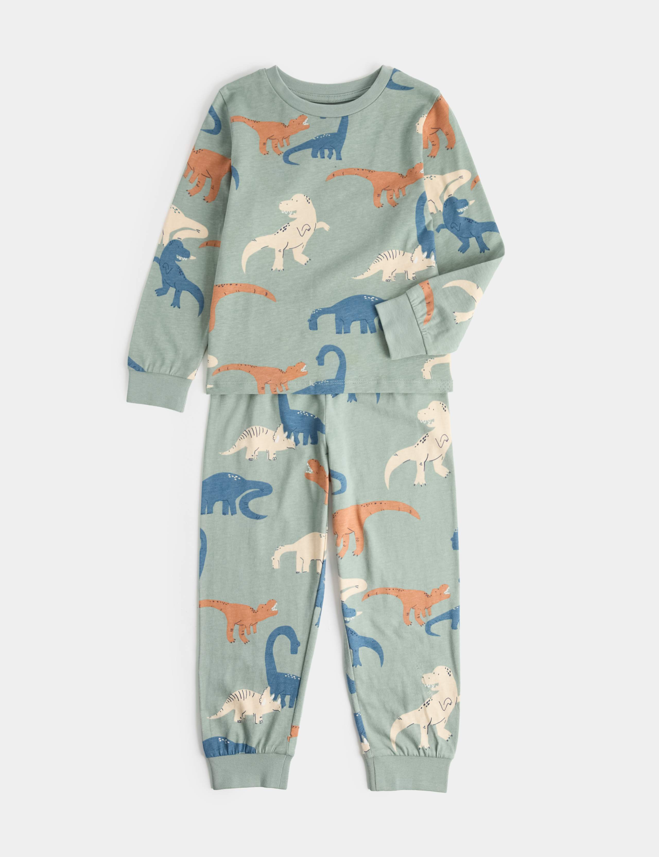 Pure Cotton Dinosaur Pyjamas (1-16 Yrs) 1 of 3