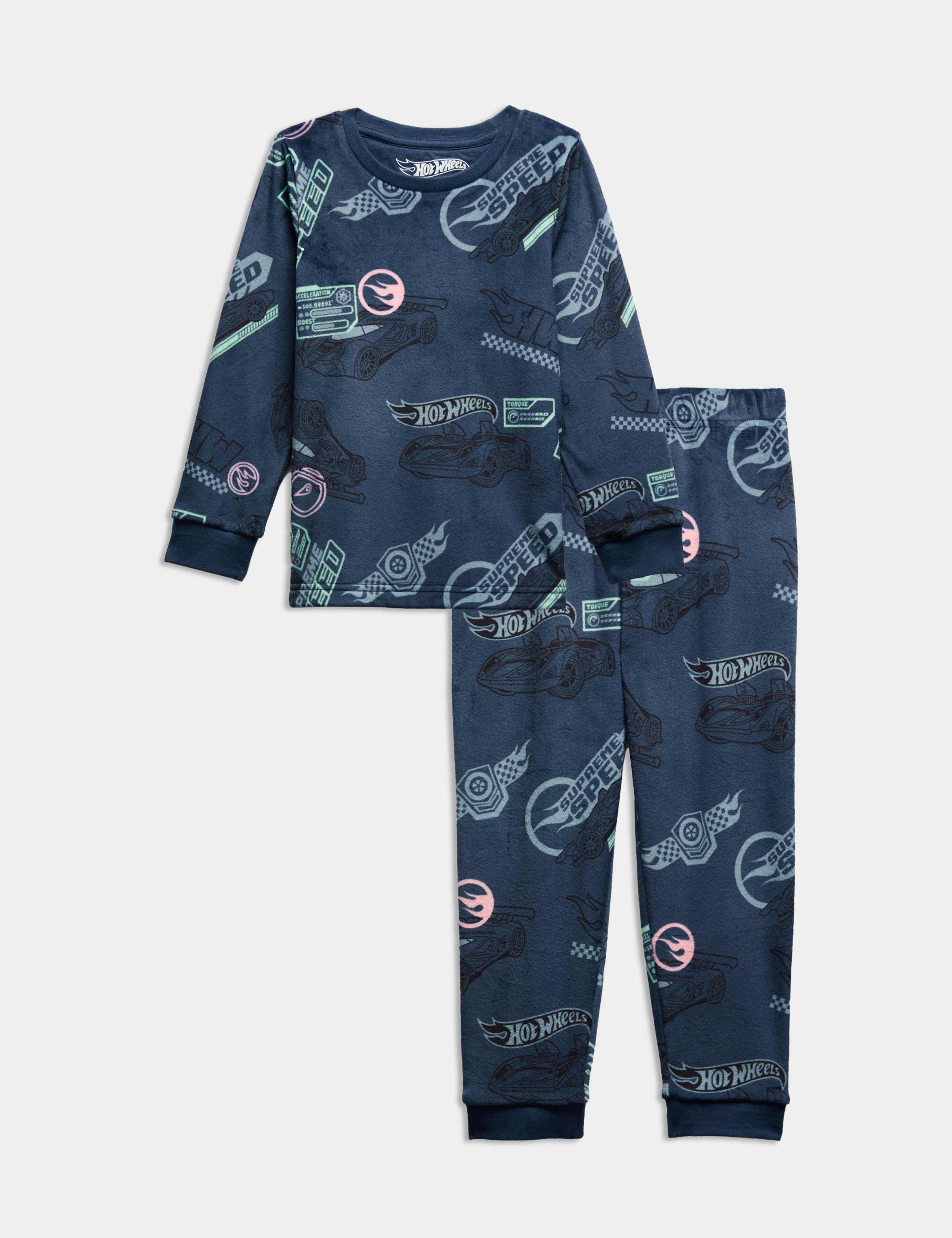 Velour Hot Wheels™ Pyjamas (2-8 Yrs) 2 of 5